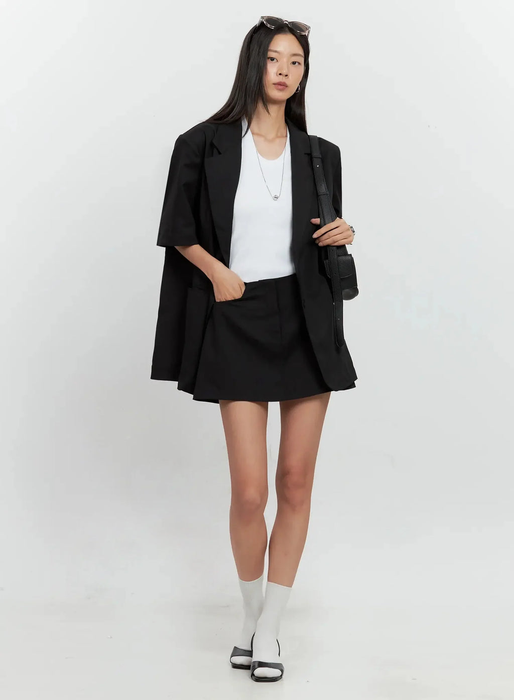 Low Rise Back-Band Skirt IL528