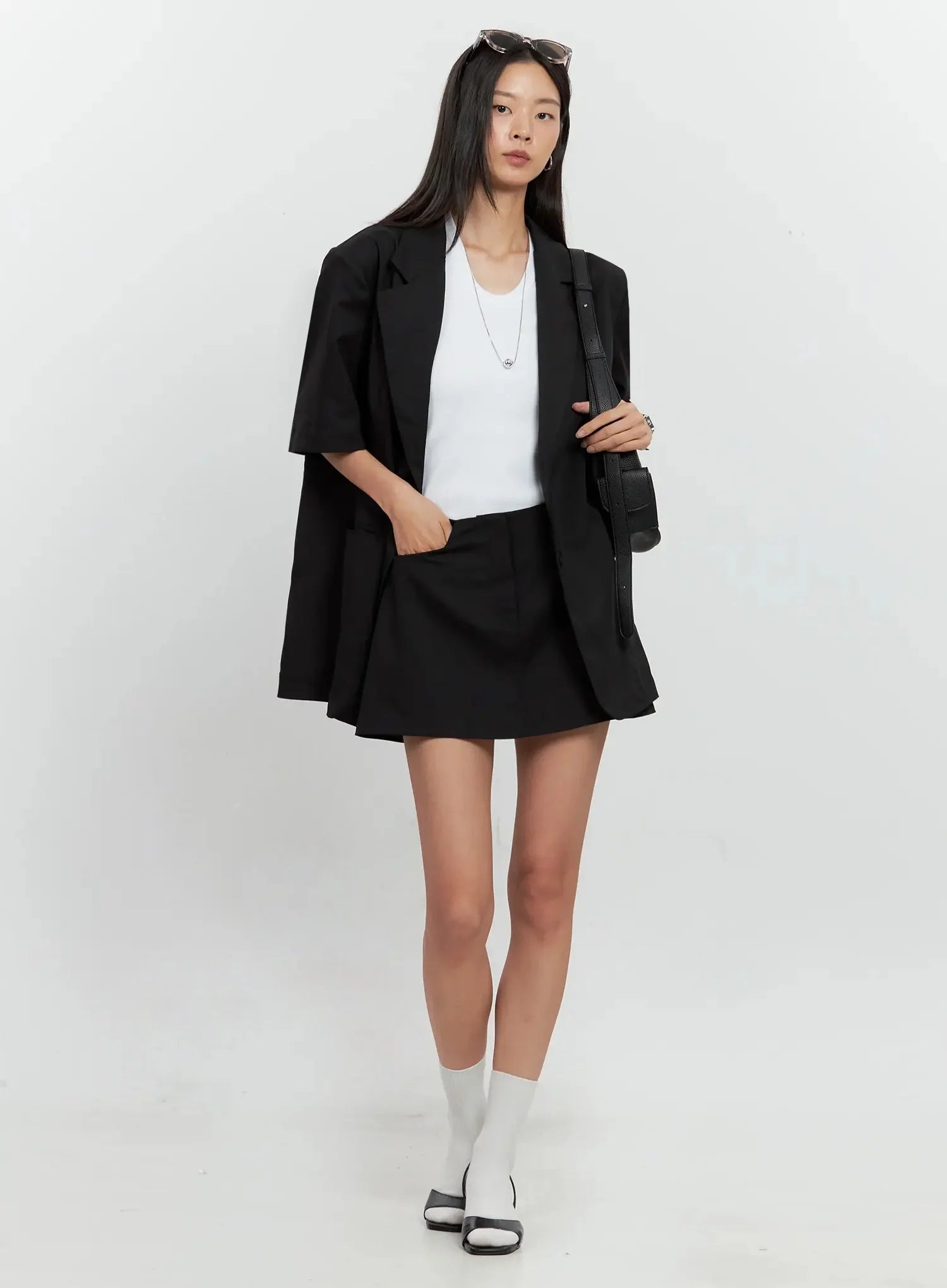 Low Rise Back-Band Skirt IL528