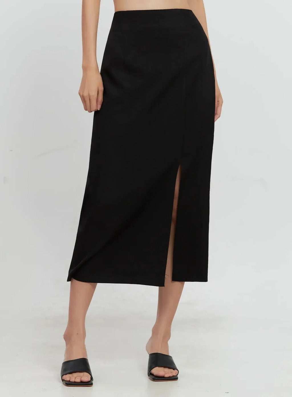 Side-Slit Midi Skirt IL528
