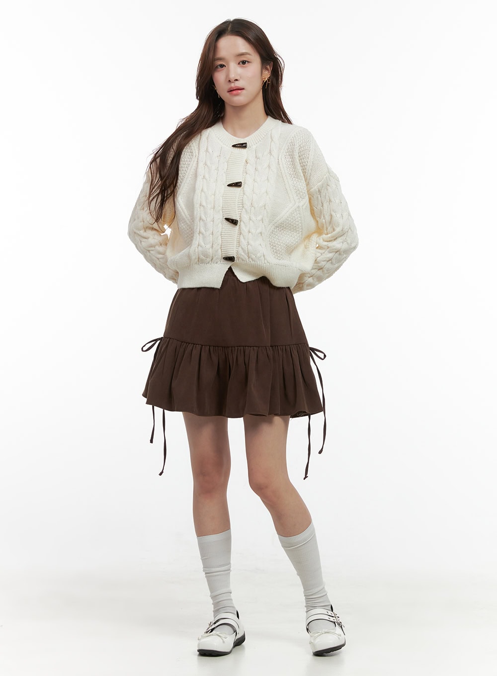 Ribbon Flare Mini Skirt OO421