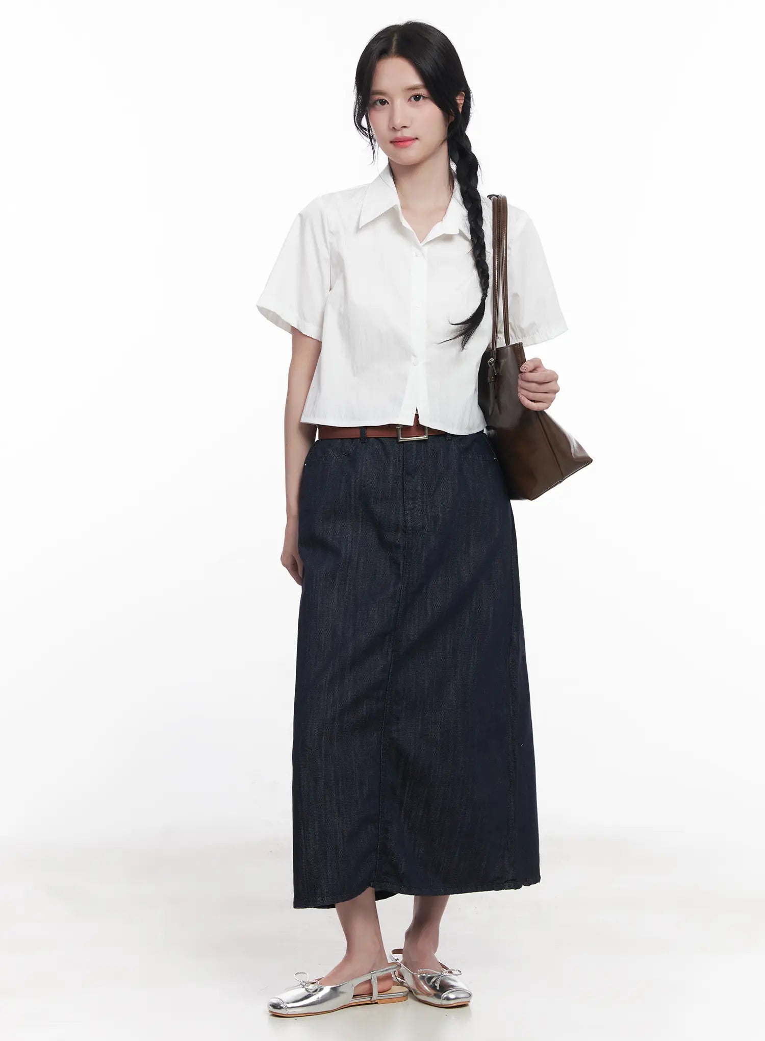 Straight-Fit Maxi Skirt CU525