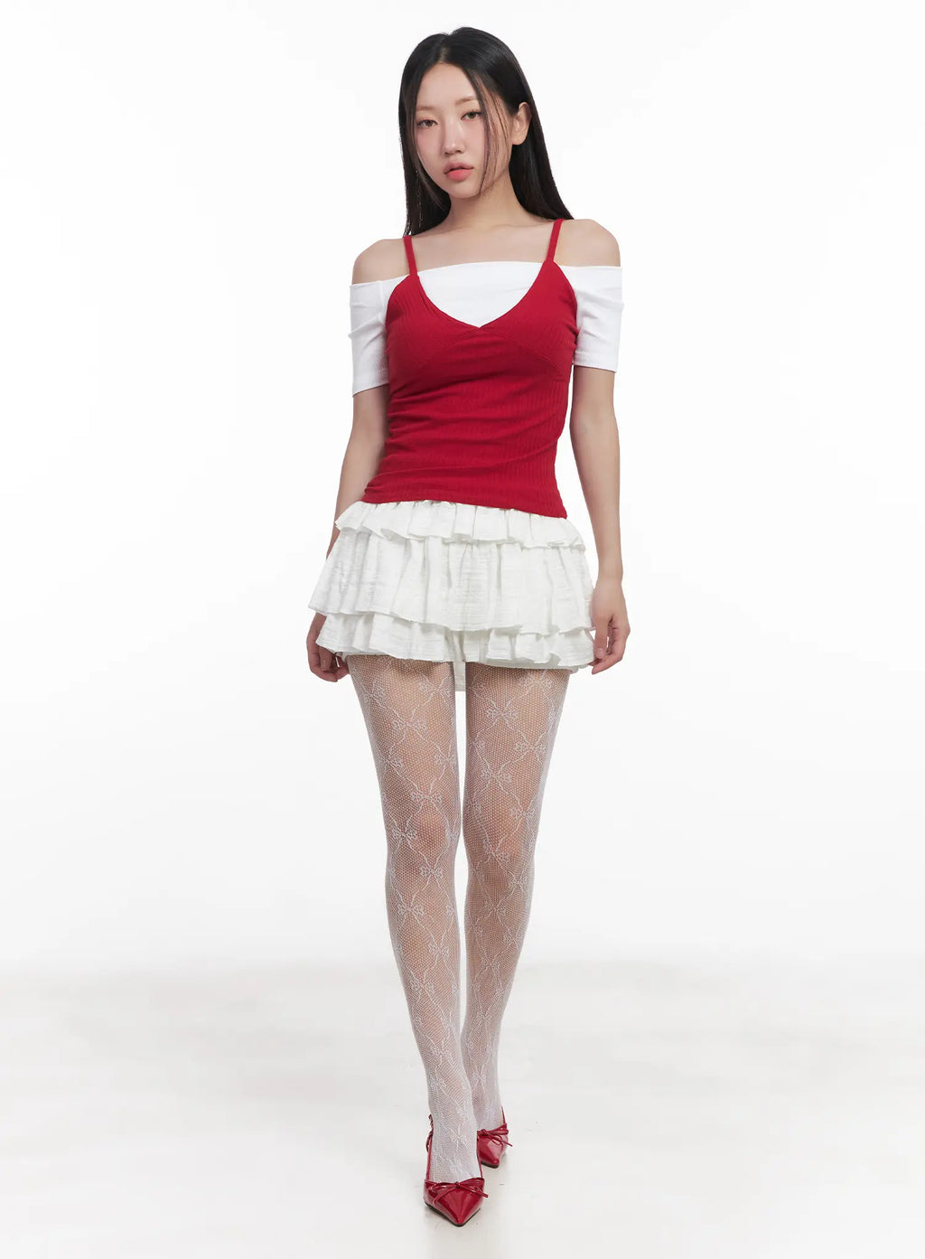 Ruffle Tiered Mini Skirt CU516