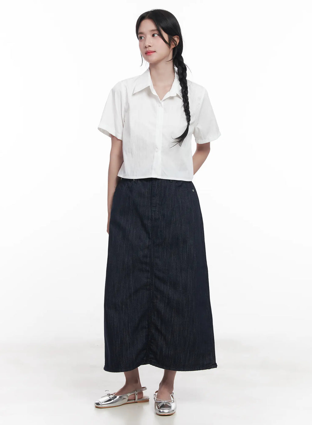 Straight-Fit Maxi Skirt CU525