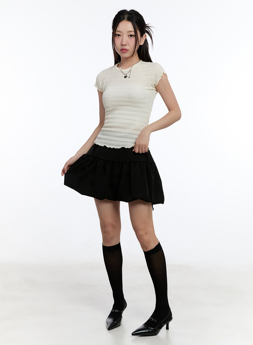Ribbon Mini Skirt IU504