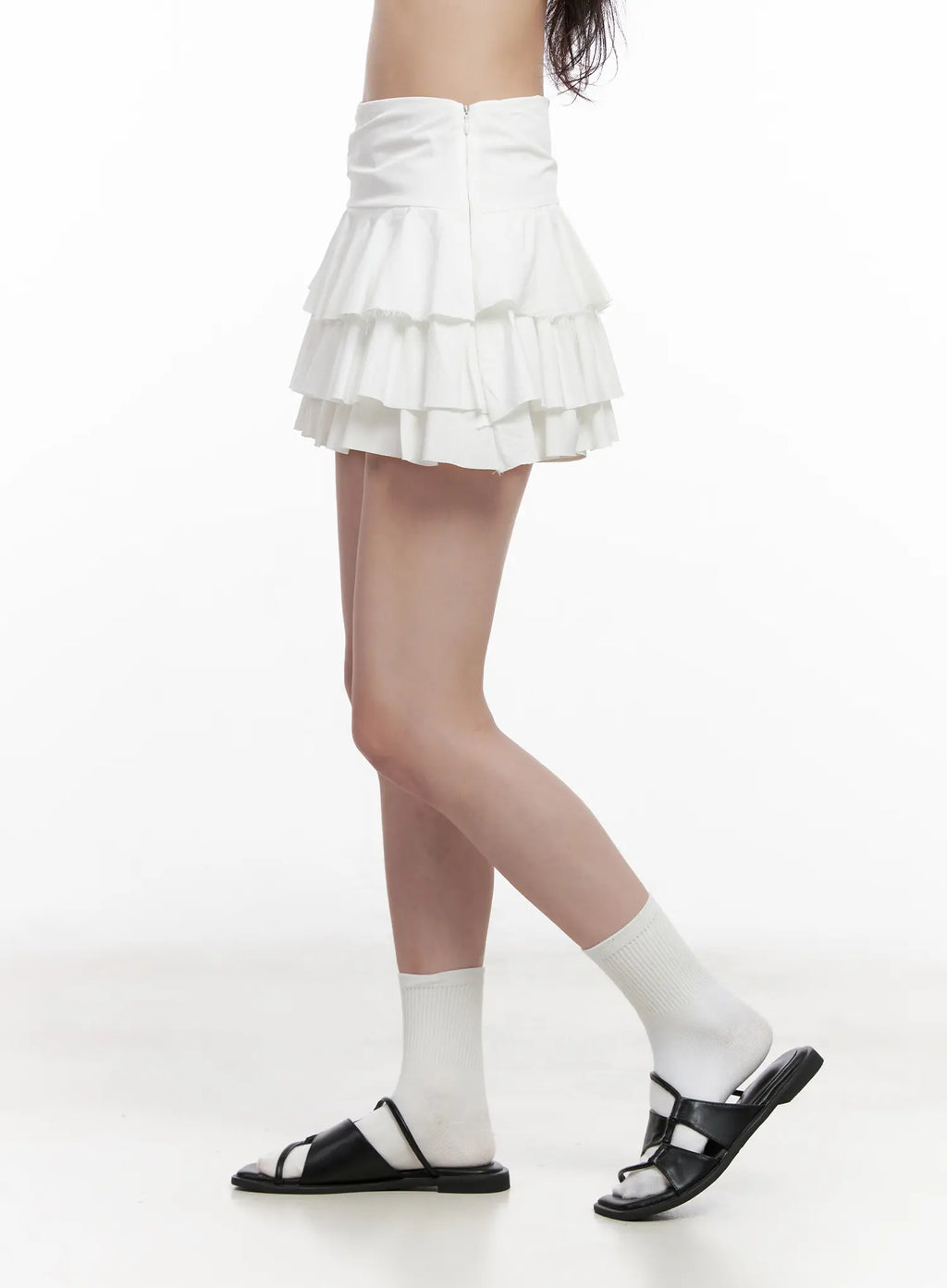 Tiered Ruffle Mini Skirt CL515