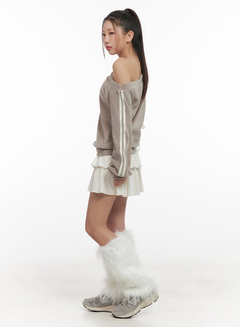 Soft Touch Ruffle Mini Skirt CD411