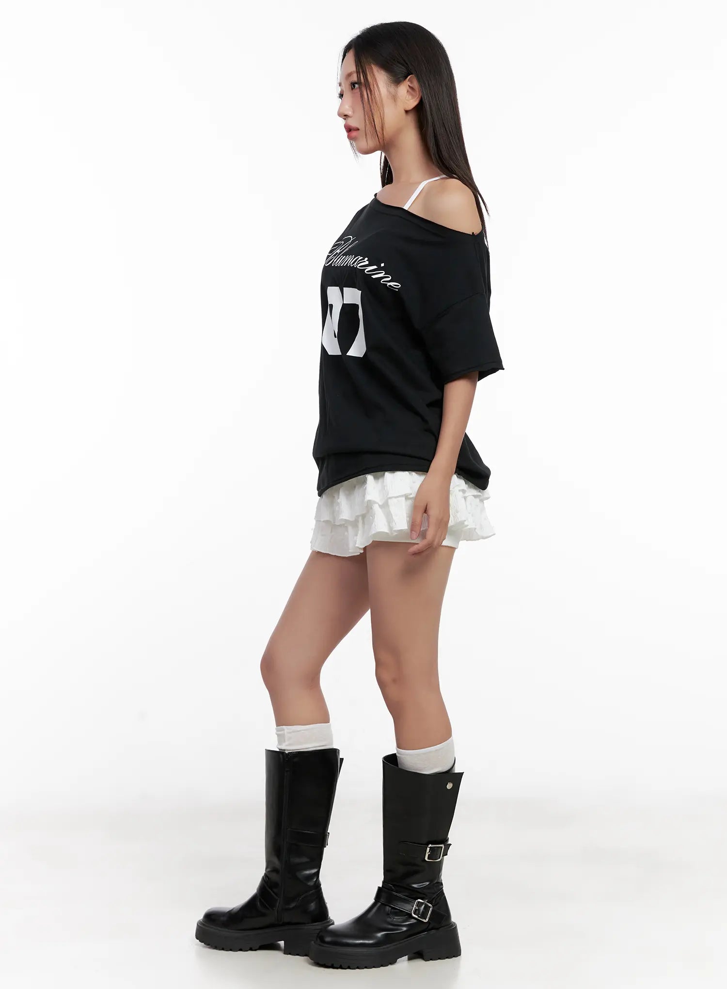 Tiered Ruffle Mini Skirt CL518