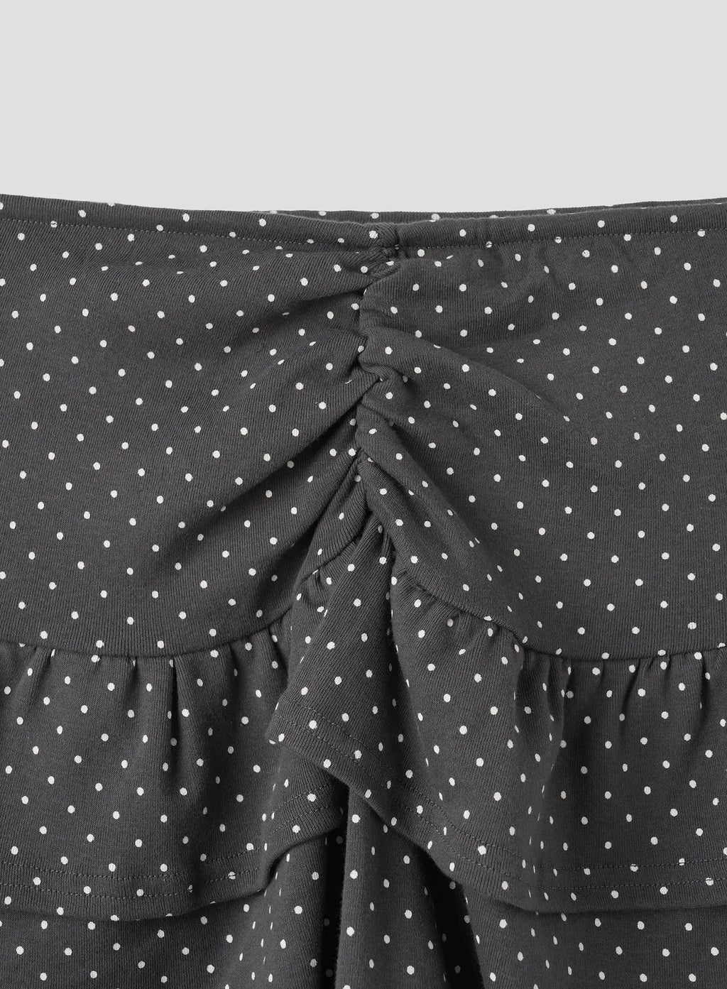 Polka Dot Ruffle Mini Skirt IU526
