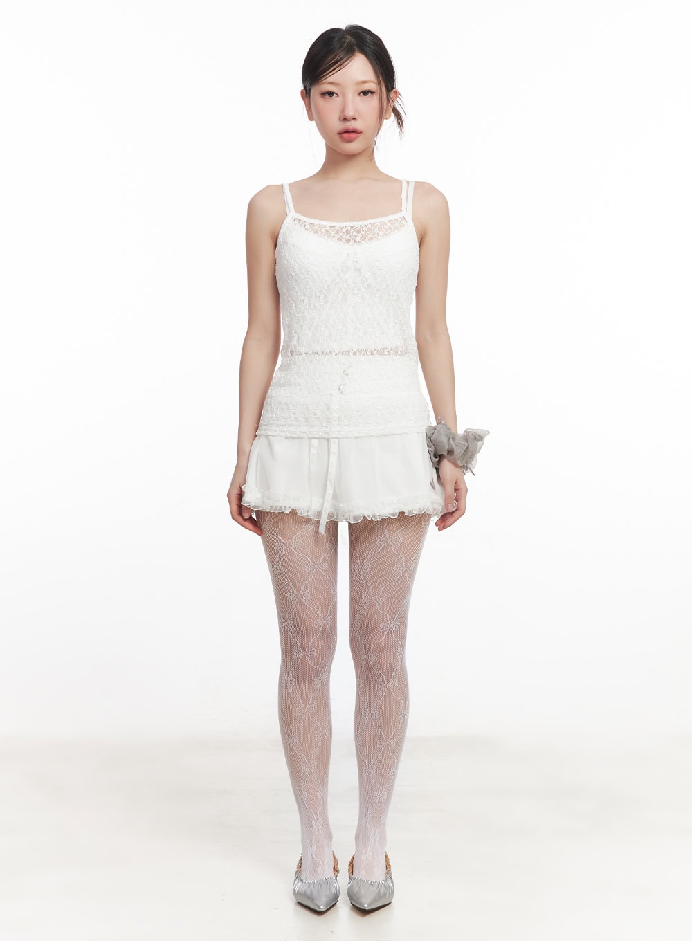 Royal Lace Frill Mini Skirt IM528