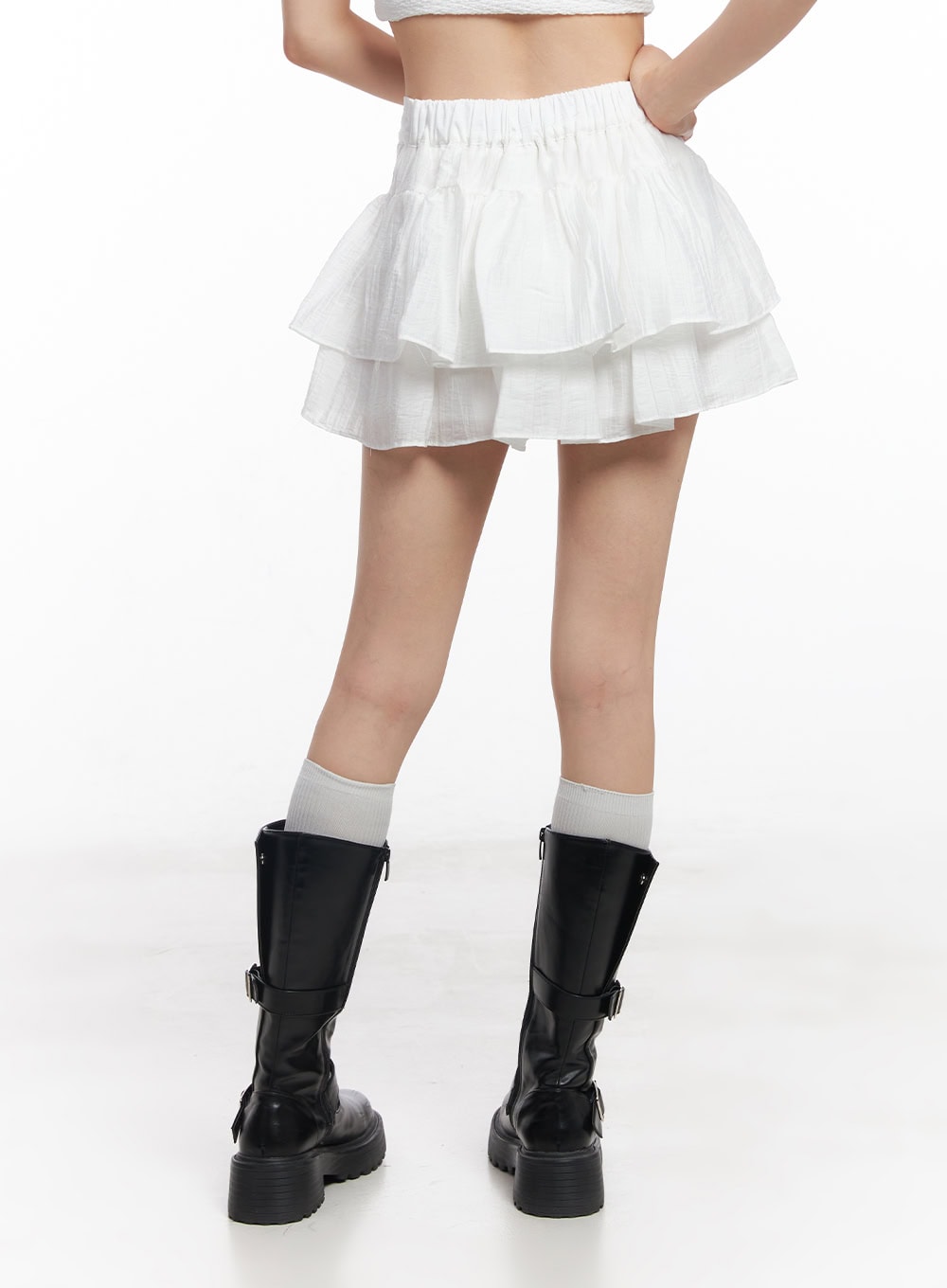 Ruffle Tiered Mini Skirt CY514