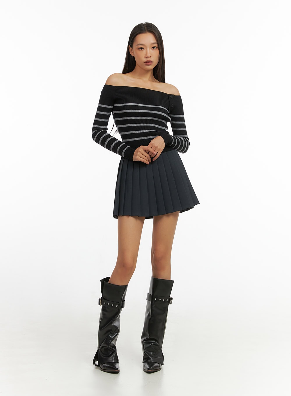 Pleated Bliss Mini Skirt IO409