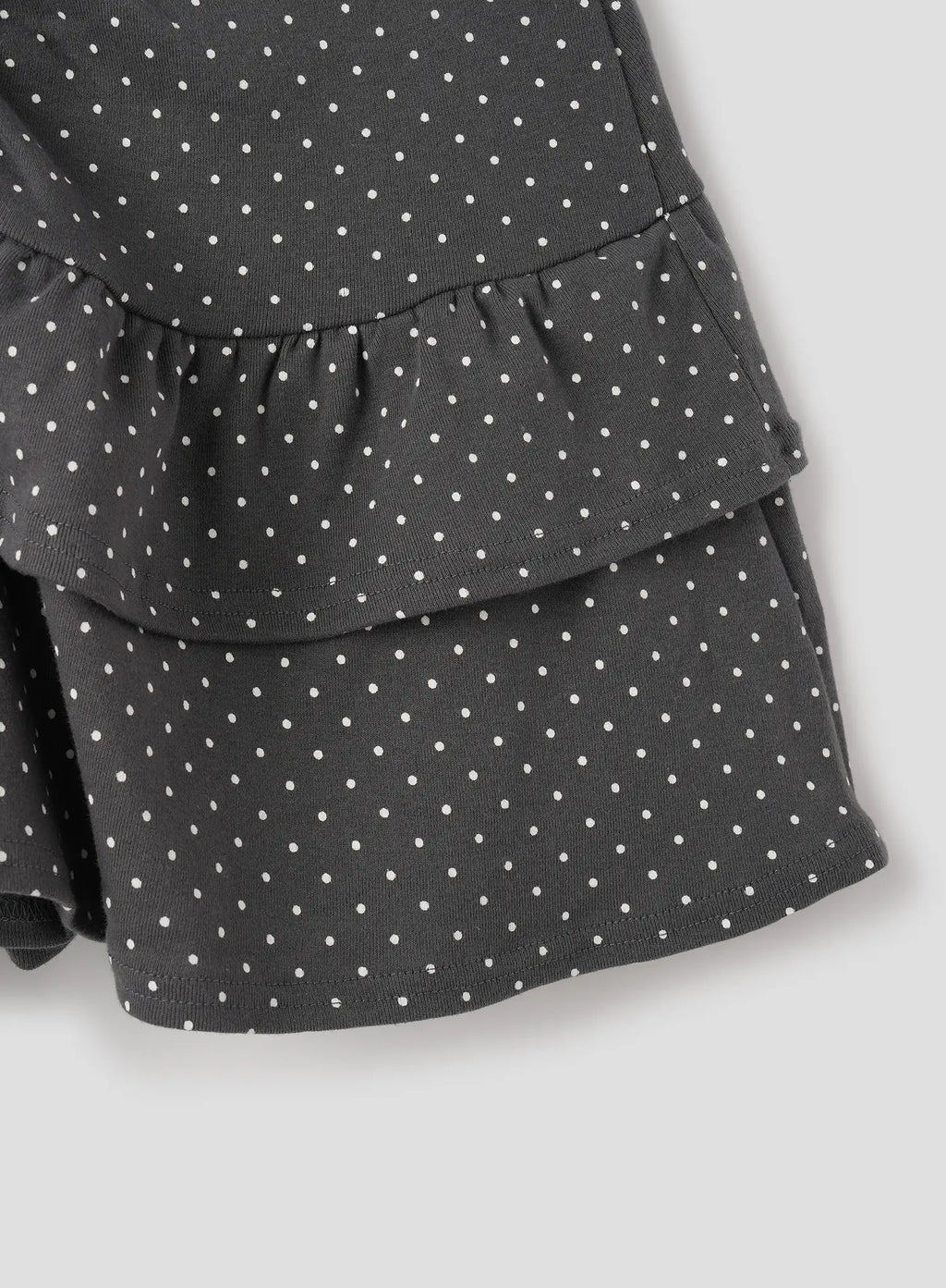 Polka Dot Ruffle Mini Skirt IU526