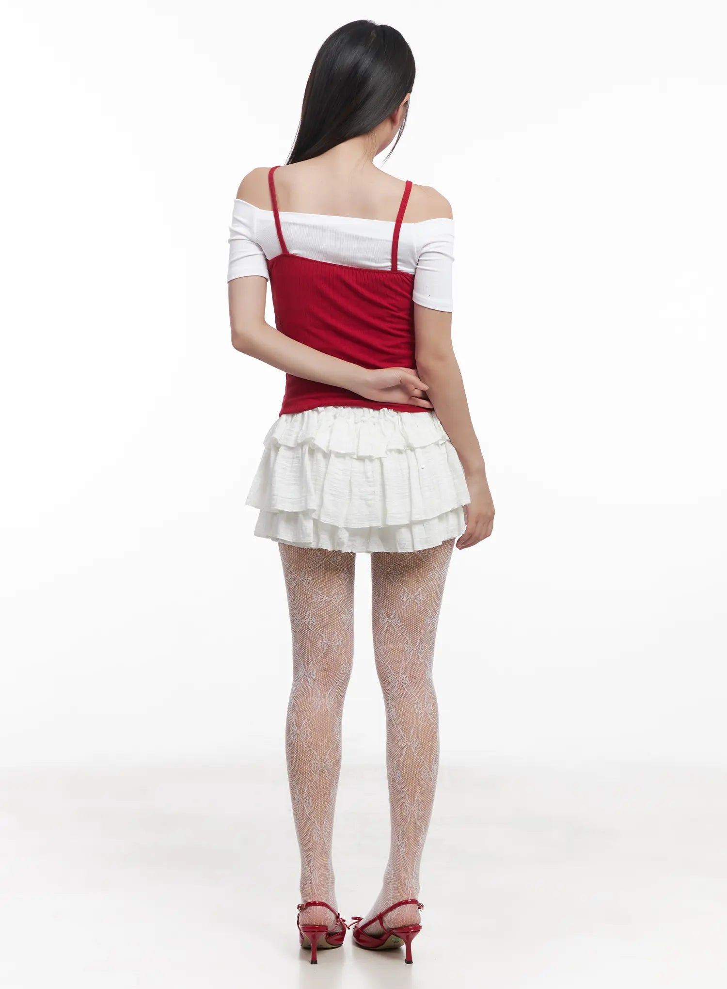 Ruffle Tiered Mini Skirt CU516