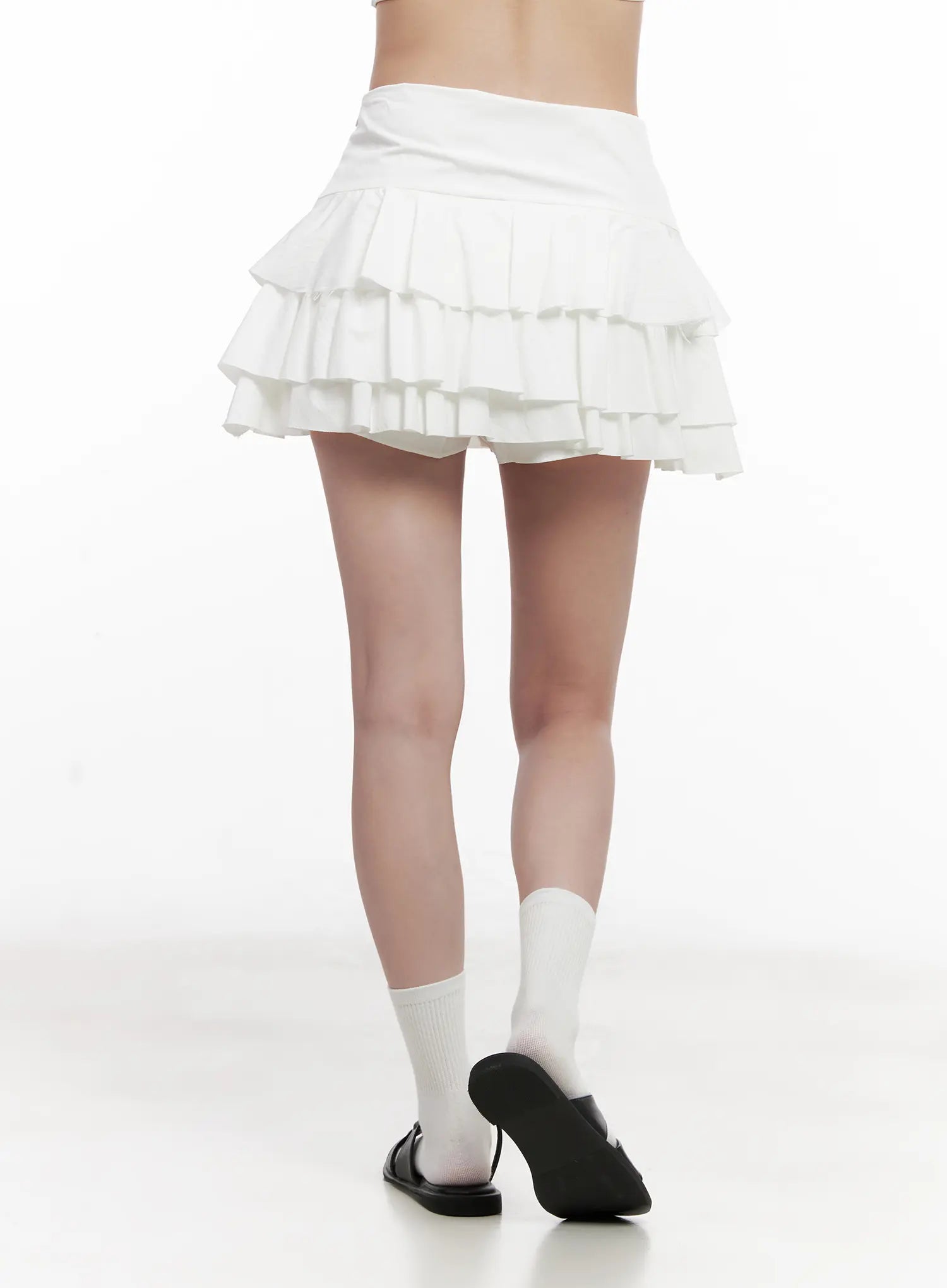 Tiered Ruffle Mini Skirt CL515