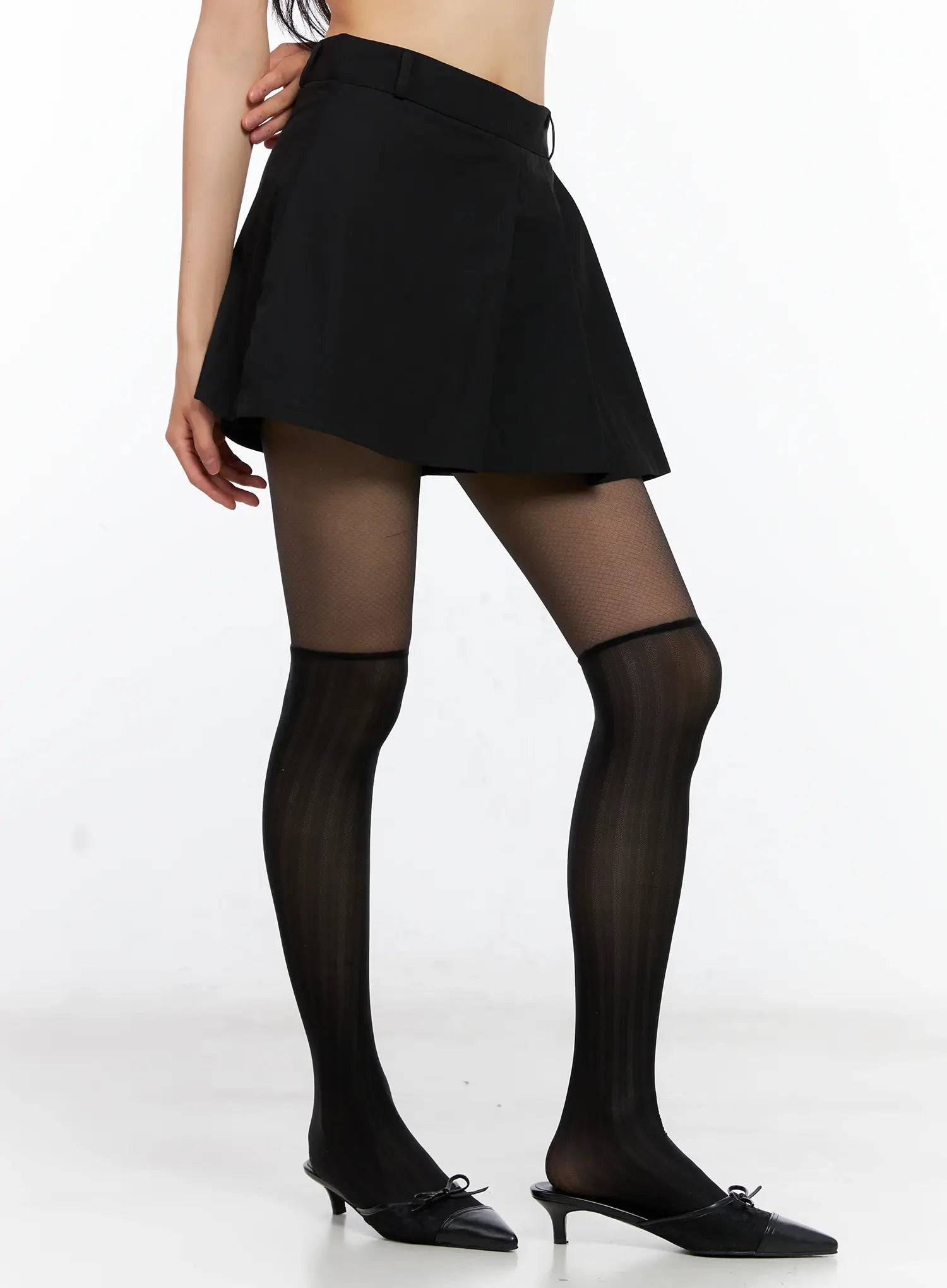 Pleated A-Line Mini Skirt CL529