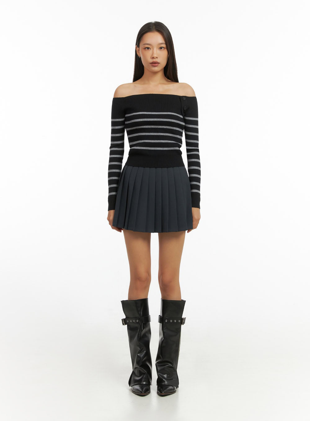 Pleated Bliss Mini Skirt IO409