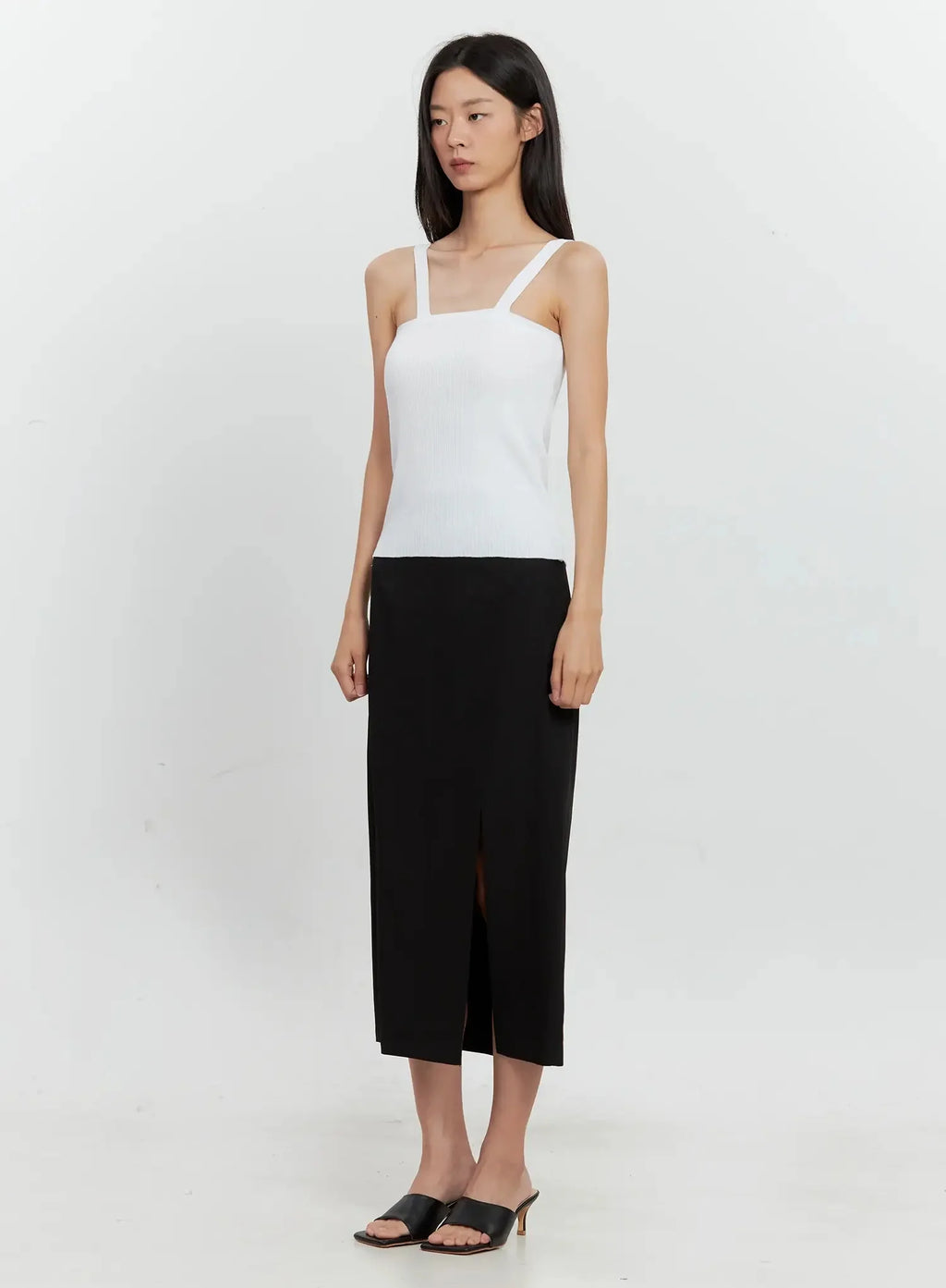 Side-Slit Midi Skirt IL528