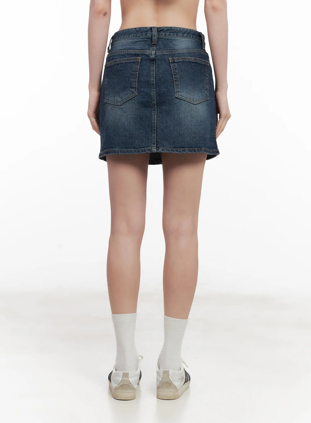 Washed Denim Mini Skirt CL501