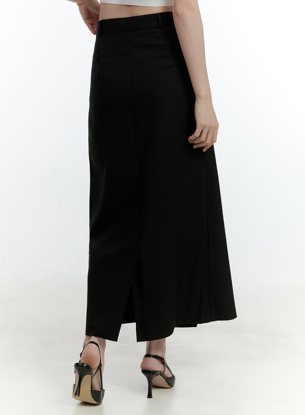 Elegant Pintuck Maxi Skirt CF504