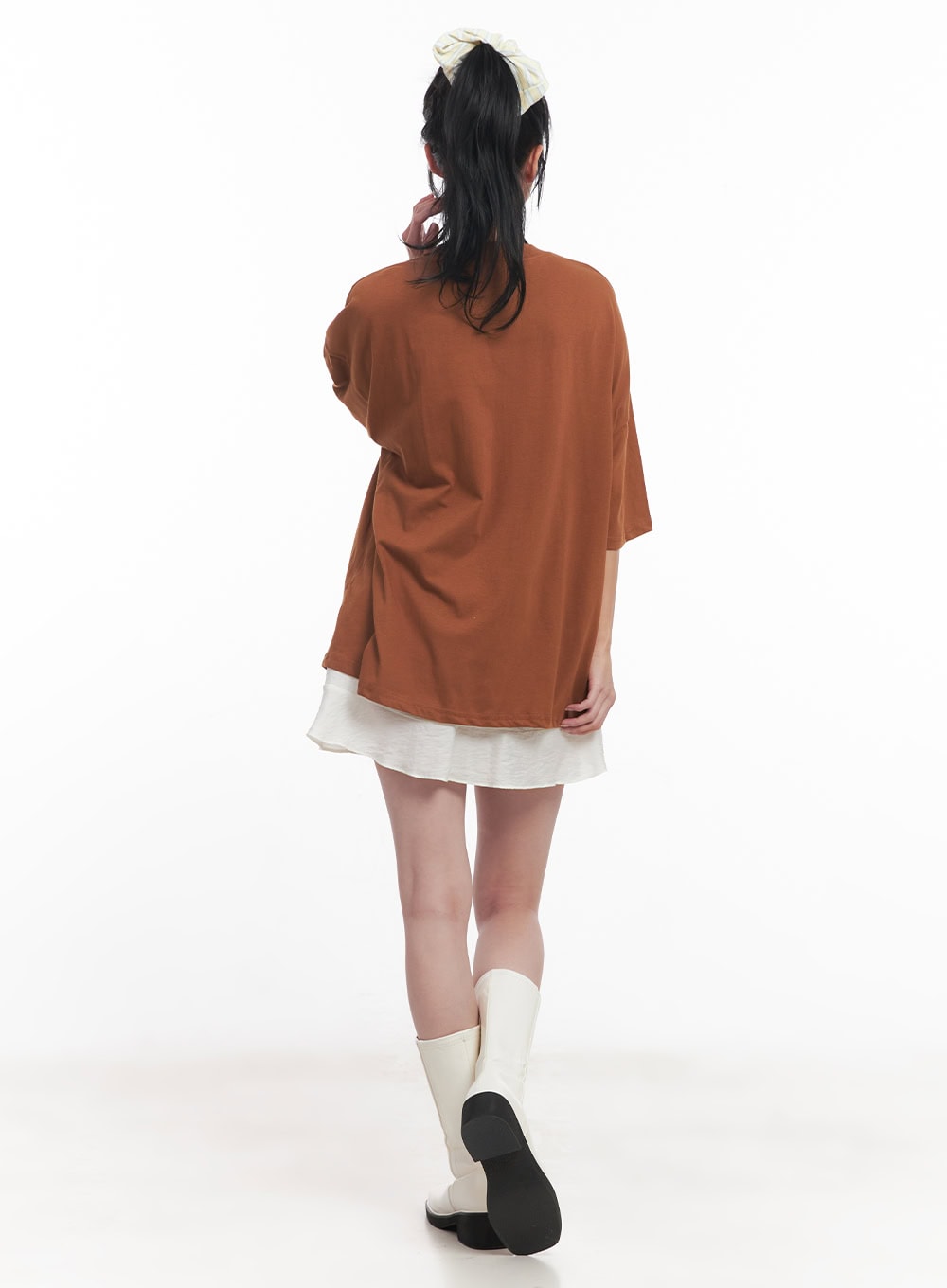 Asymmetric Frill Flair Mini Skirt CY526