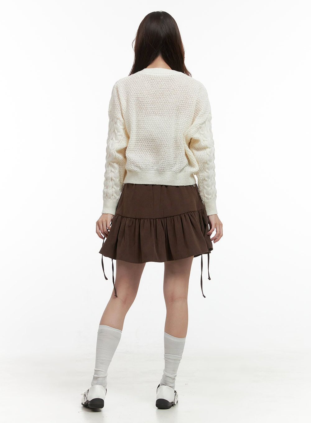 Ribbon Flare Mini Skirt OO421