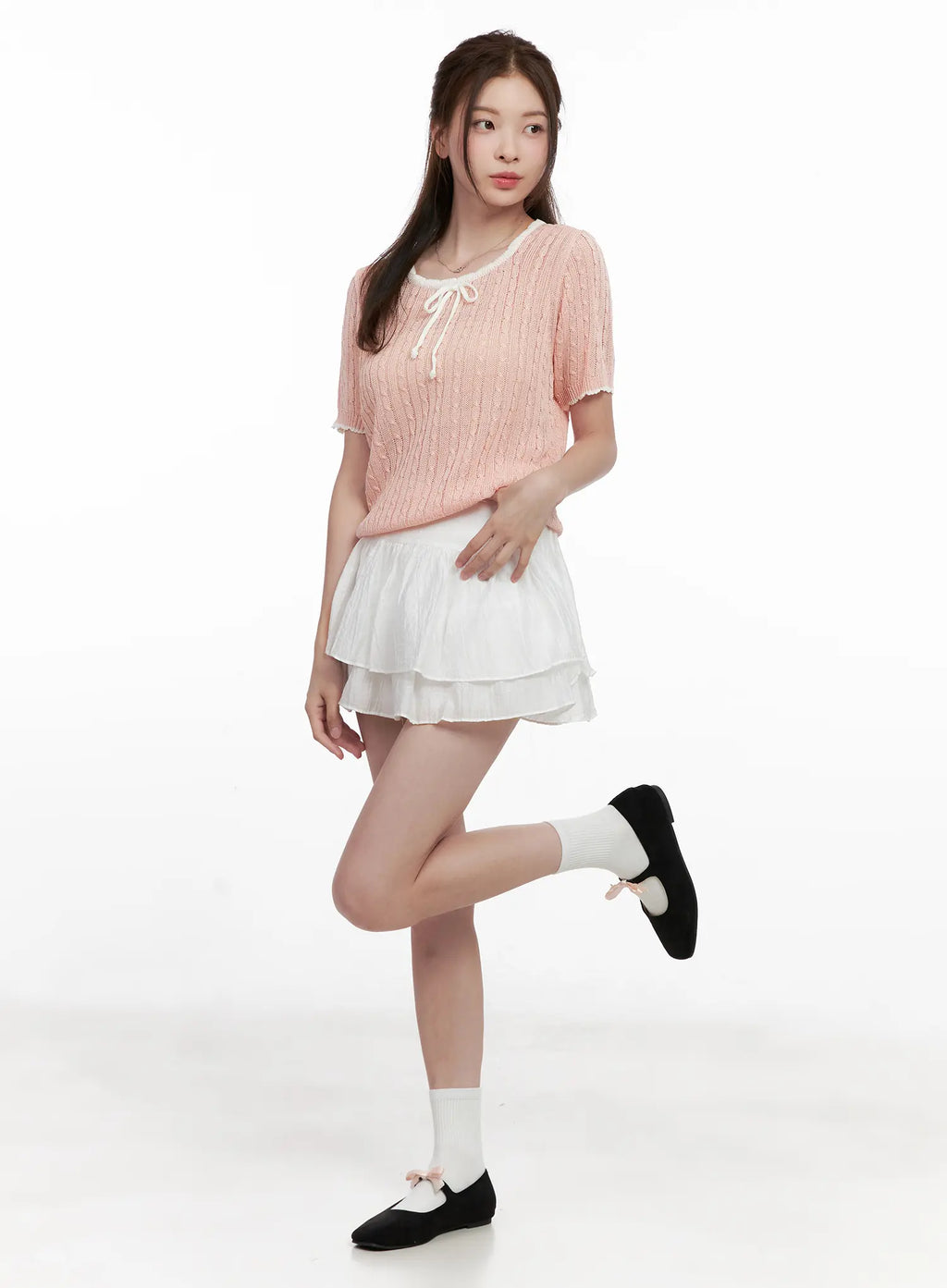 Layered Ruffle Mini Skirt CL523