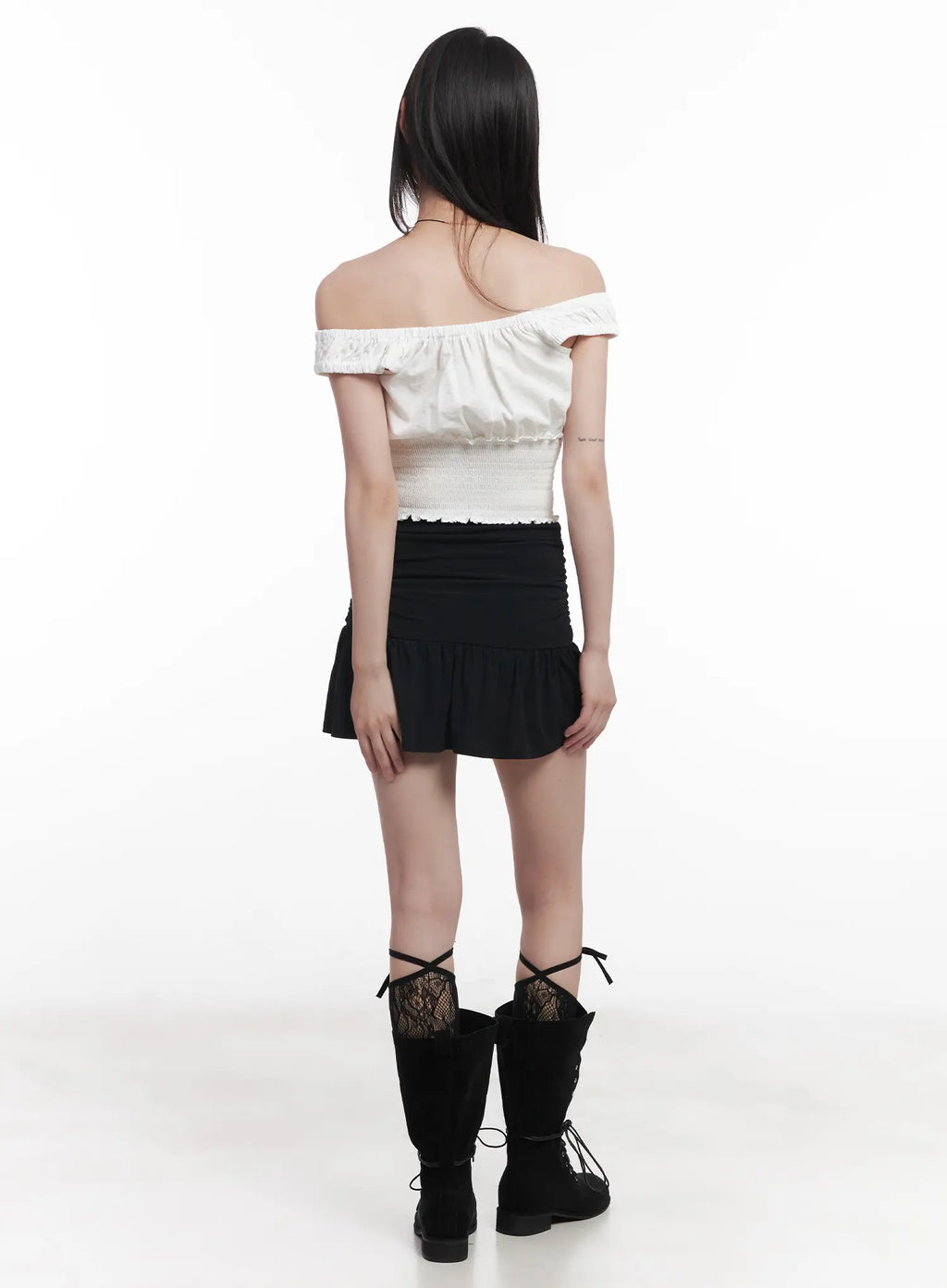 High-Waist Flared Mini Skirt CU519