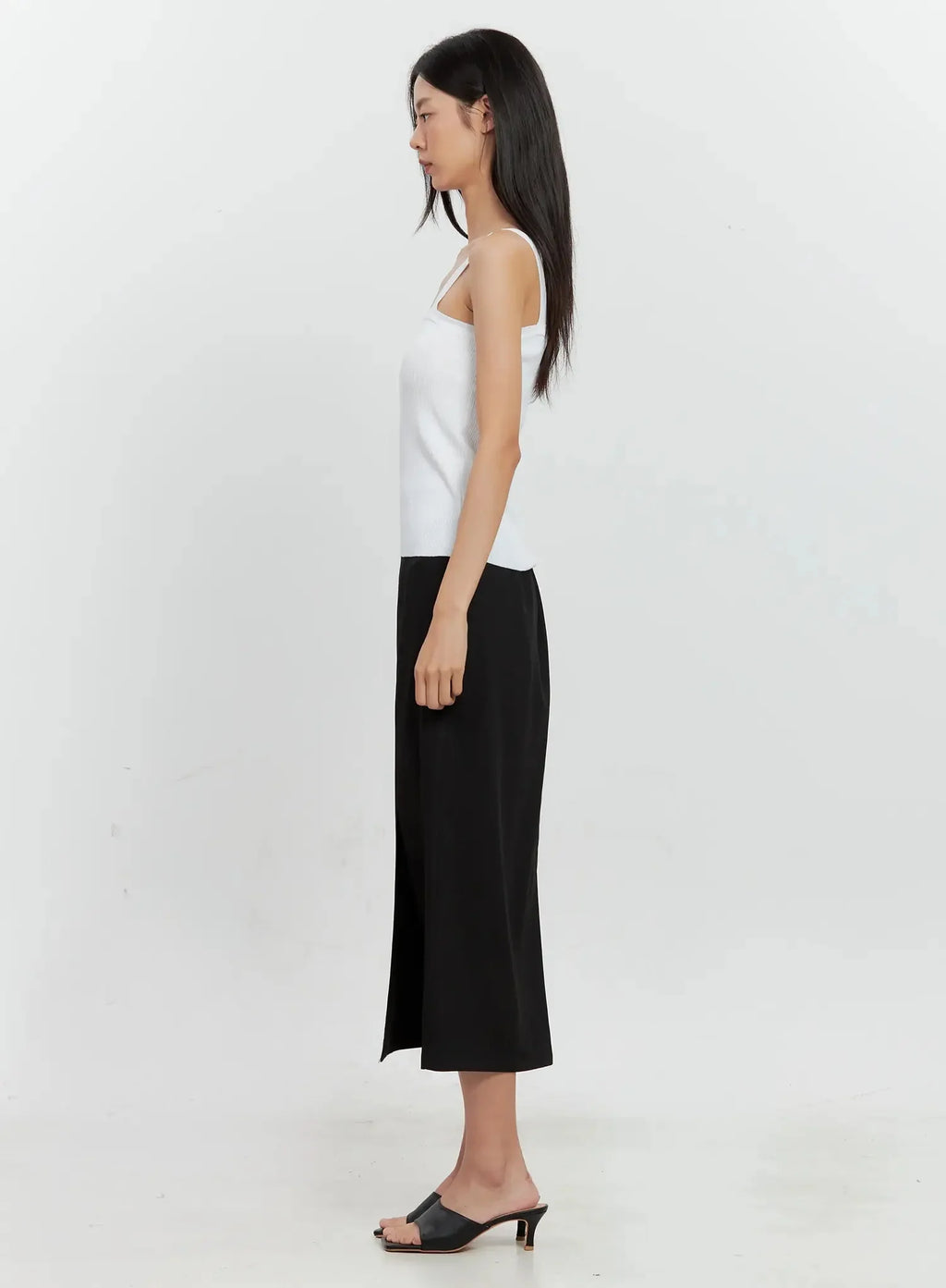 Side-Slit Midi Skirt IL528