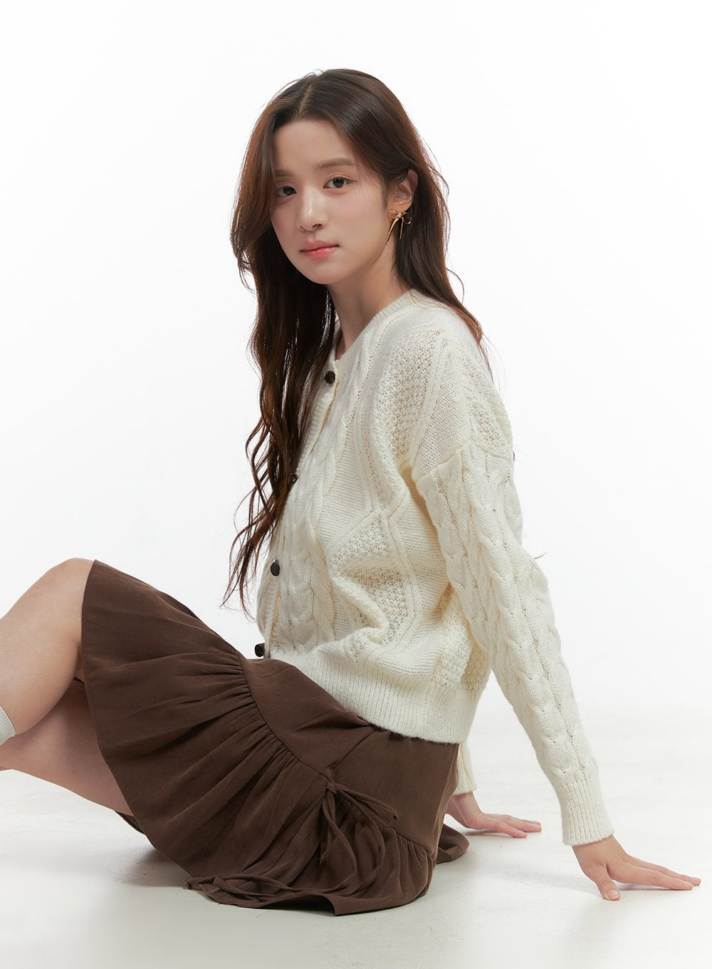 Ribbon Flare Mini Skirt OO421