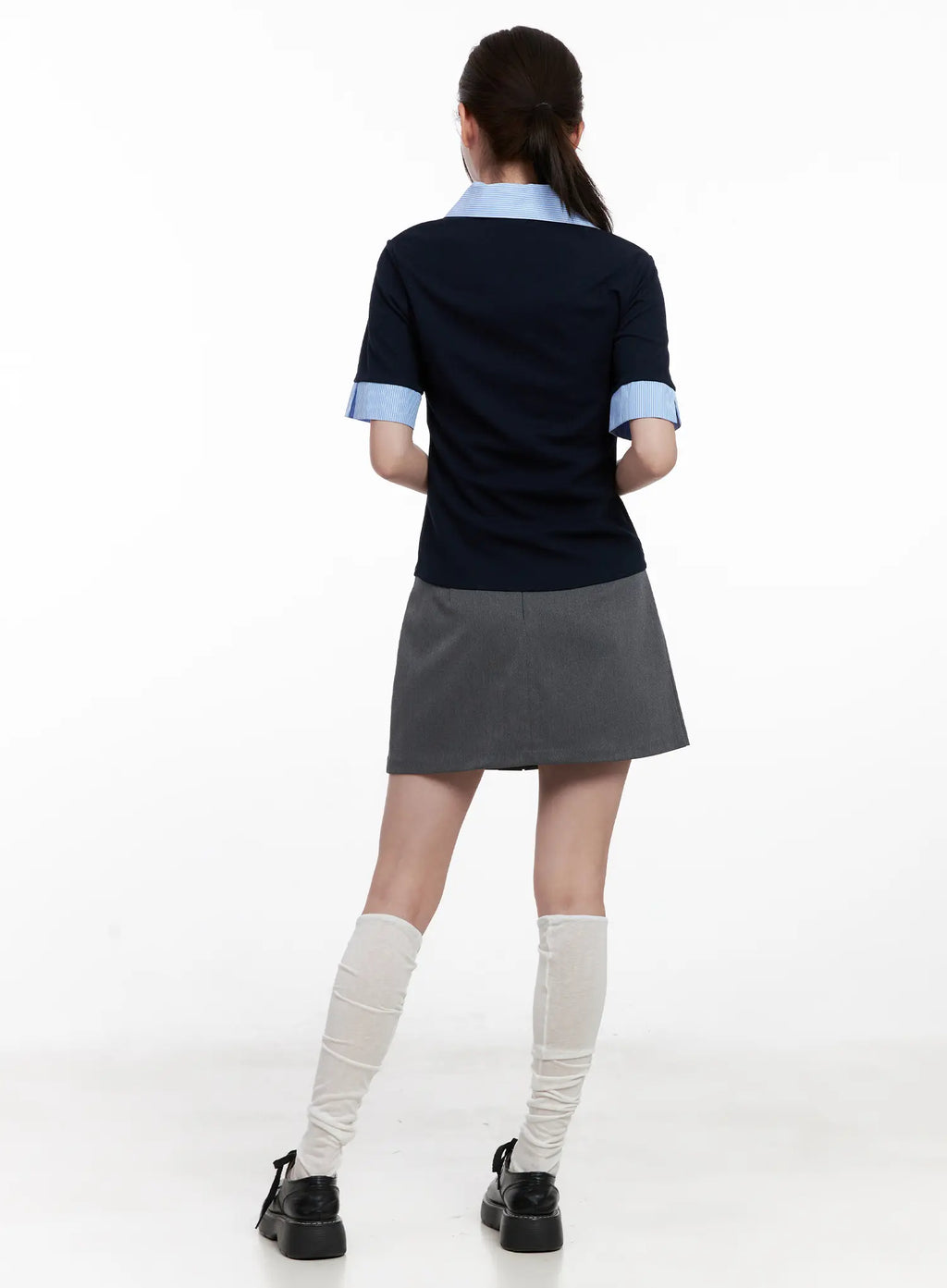 Classic Pleated Mini A-Line Skirt CL524