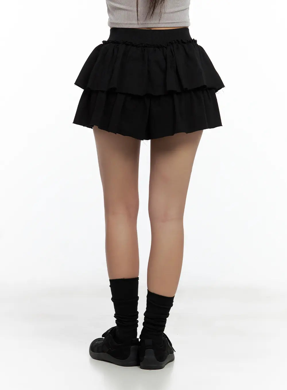 Tiered Ruffle Mini Skirt CL508