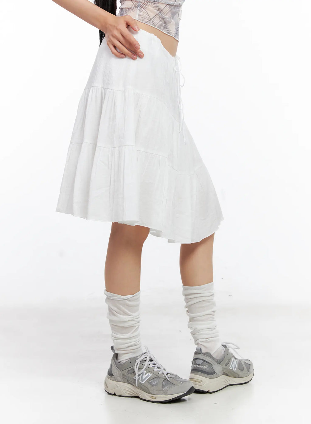 Tiered Flowy Midi Skirt CL529