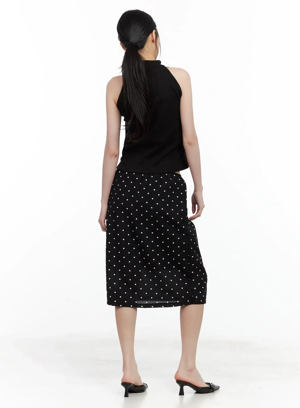 Polka Dot Midi Skirt CU530