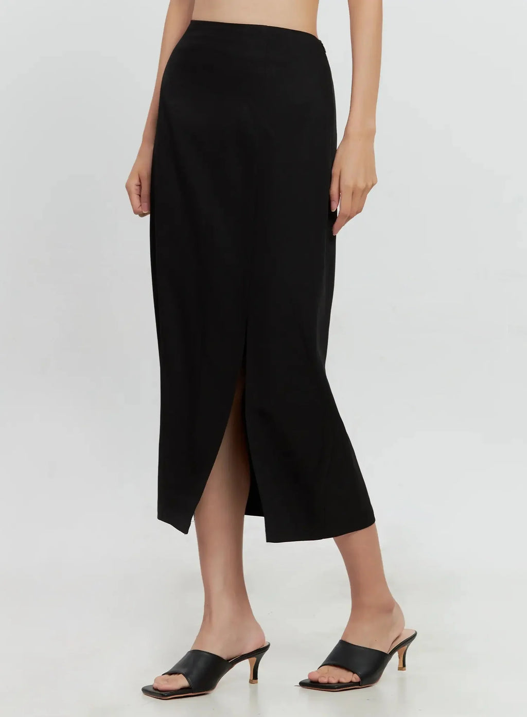 Side-Slit Midi Skirt IL528