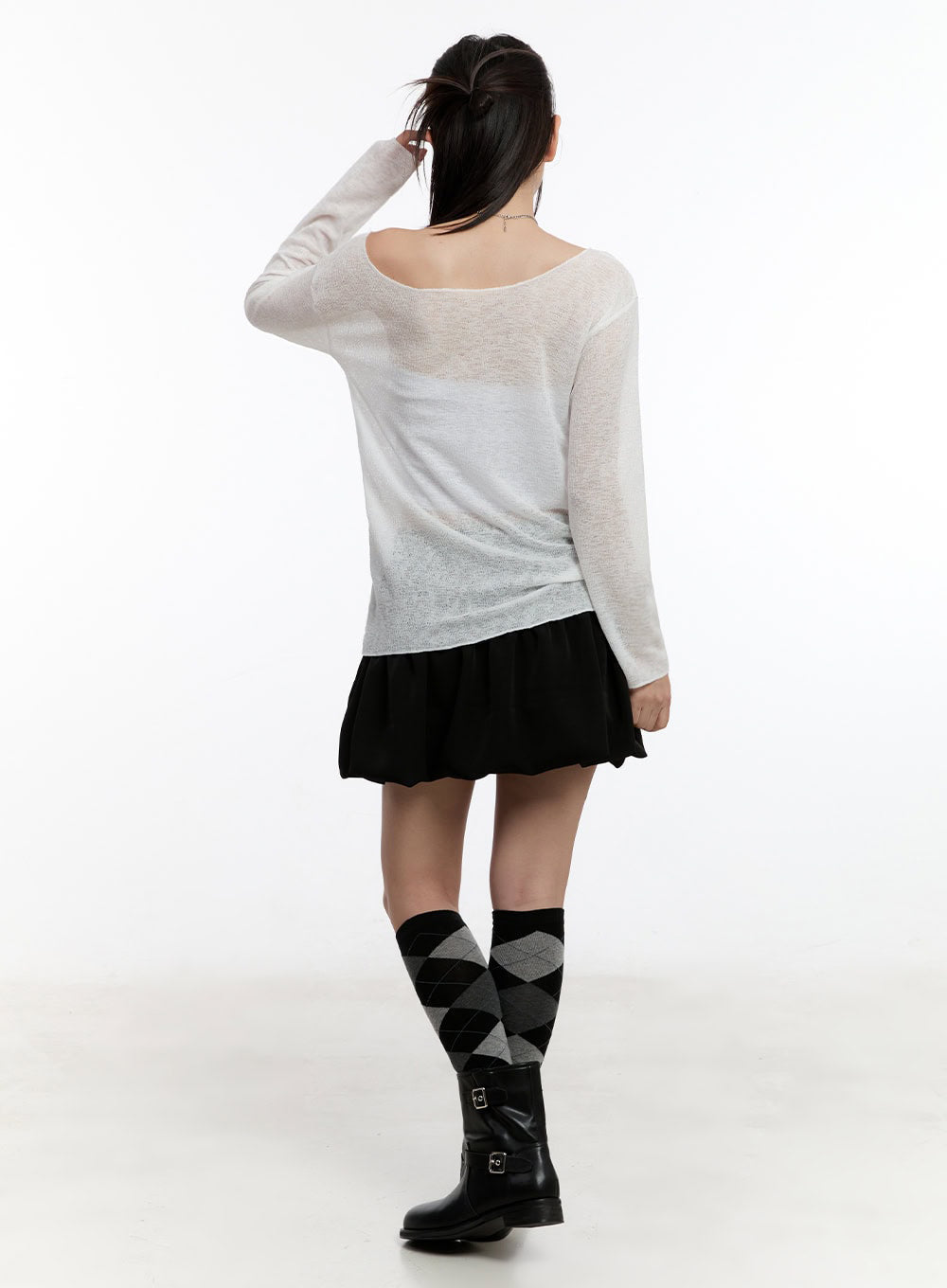 Ribbon Mini Skirt IU504