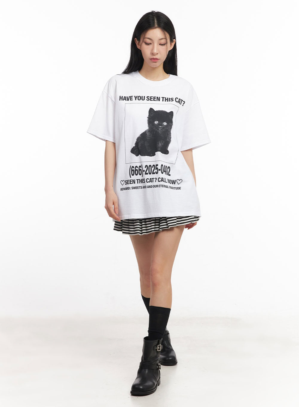 Striped Ruffle Mini Skirt IY529