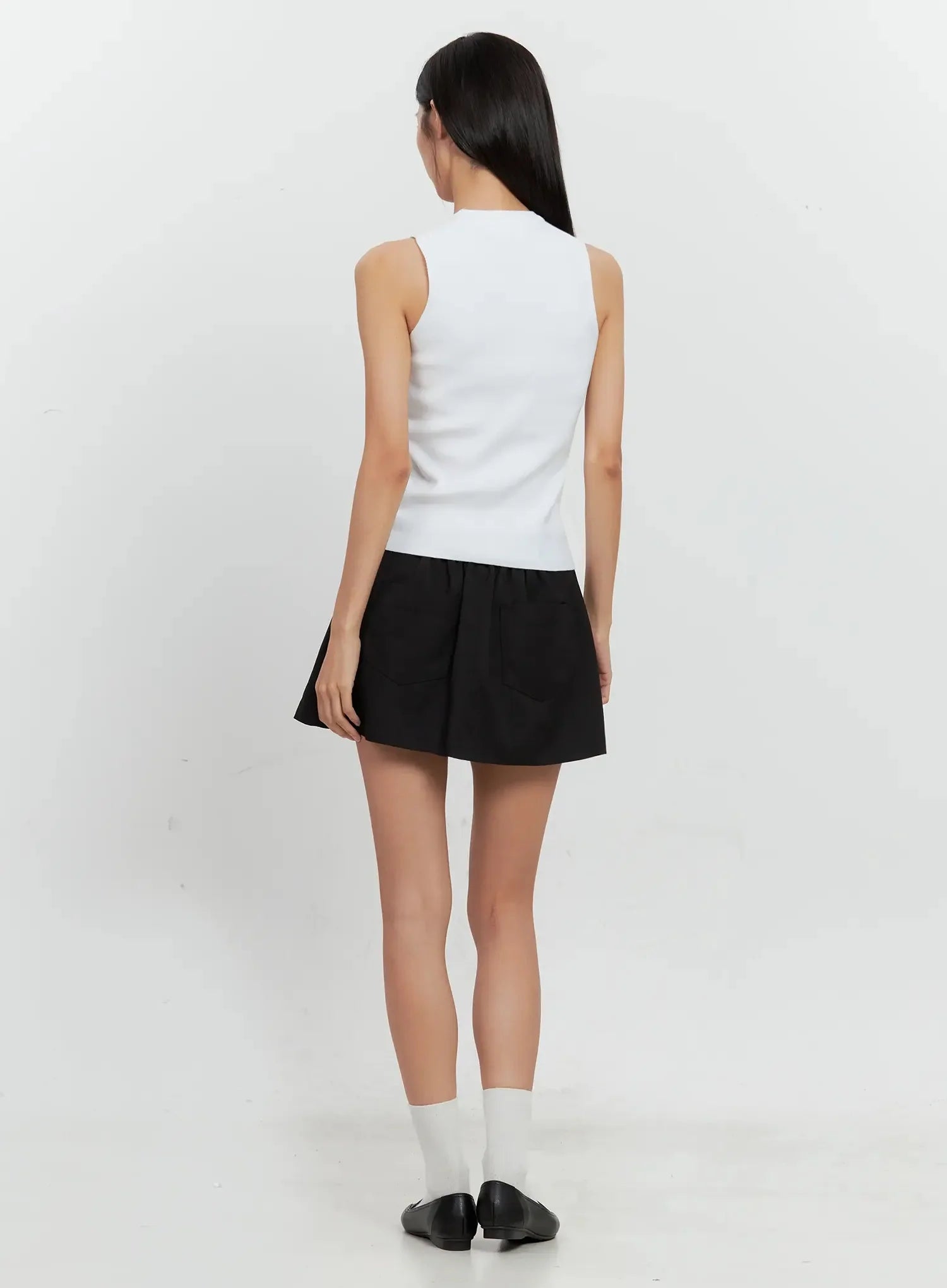 Low Rise Back-Band Skirt IL528