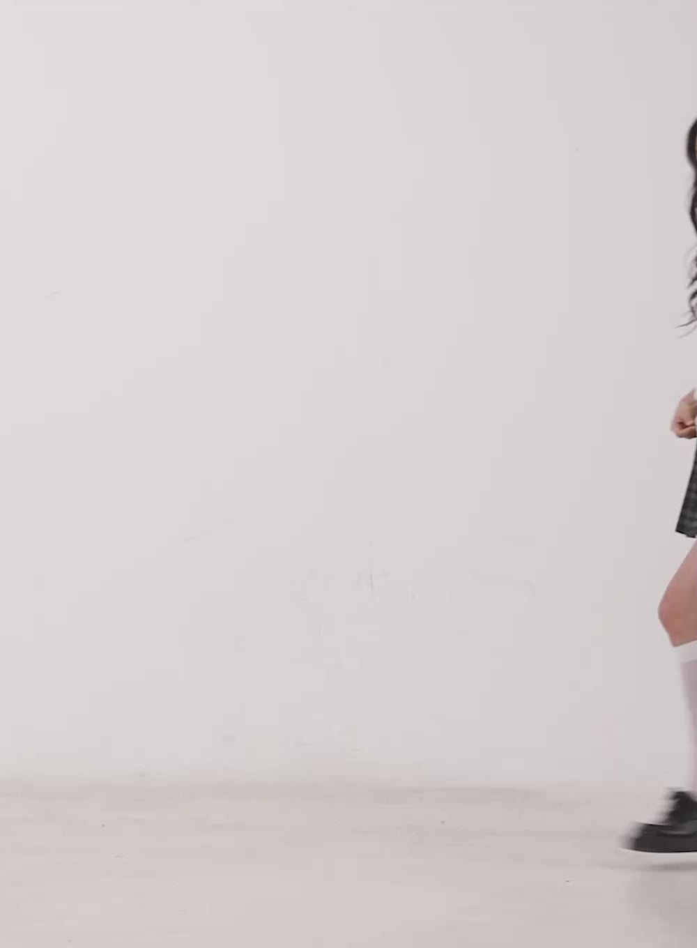 Pleated Checkered Mini Skirt CY515