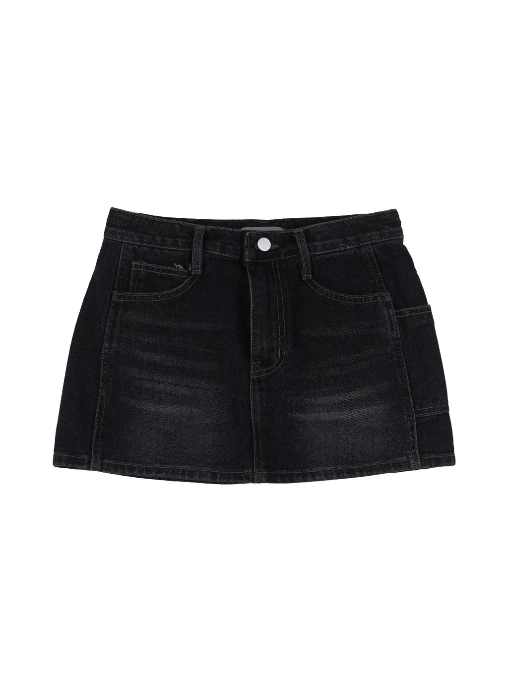 Vintage Wash Denim Mini Skirt IL531