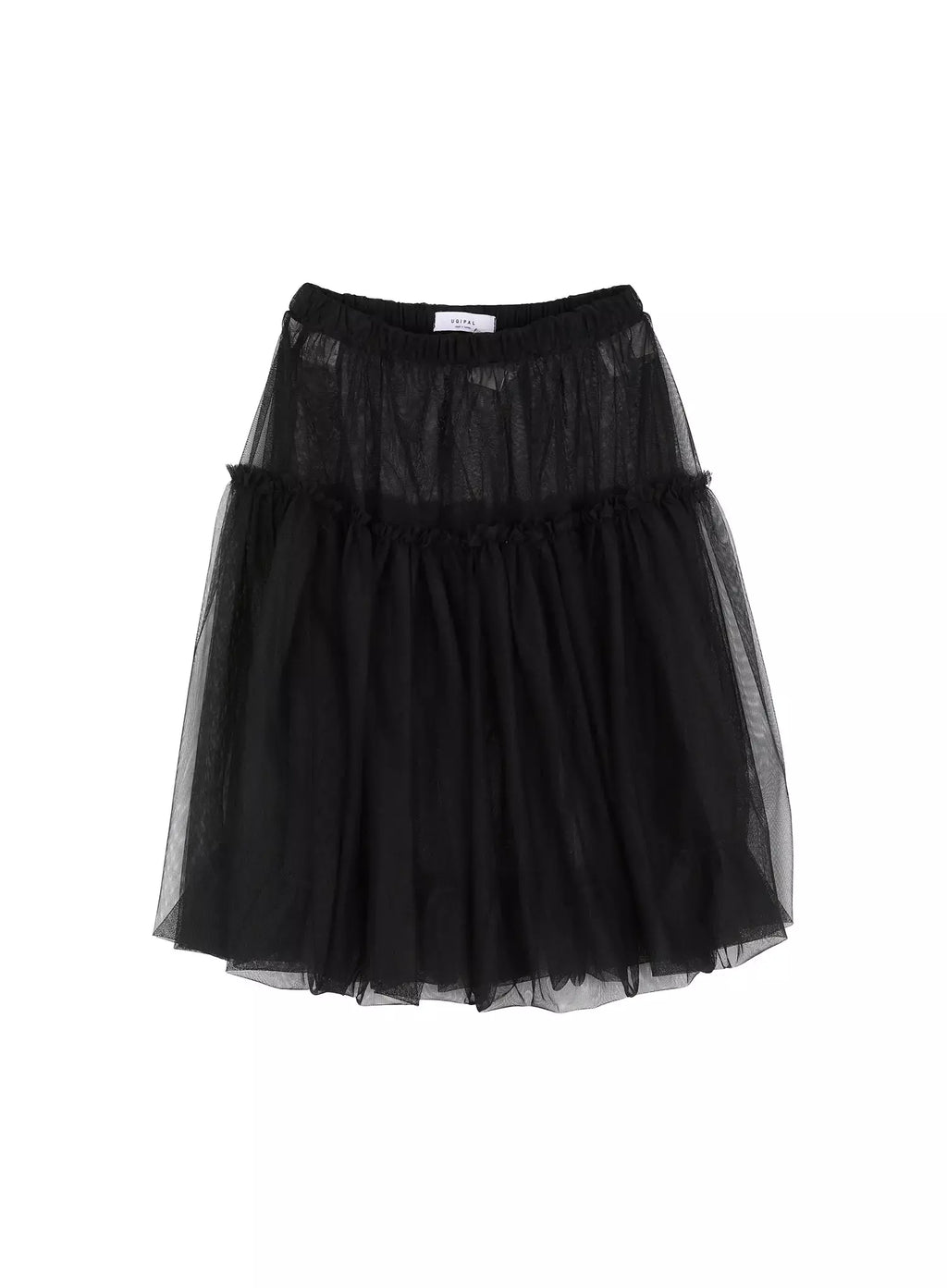 Tulle Asymmetric Midi Skirt IU525