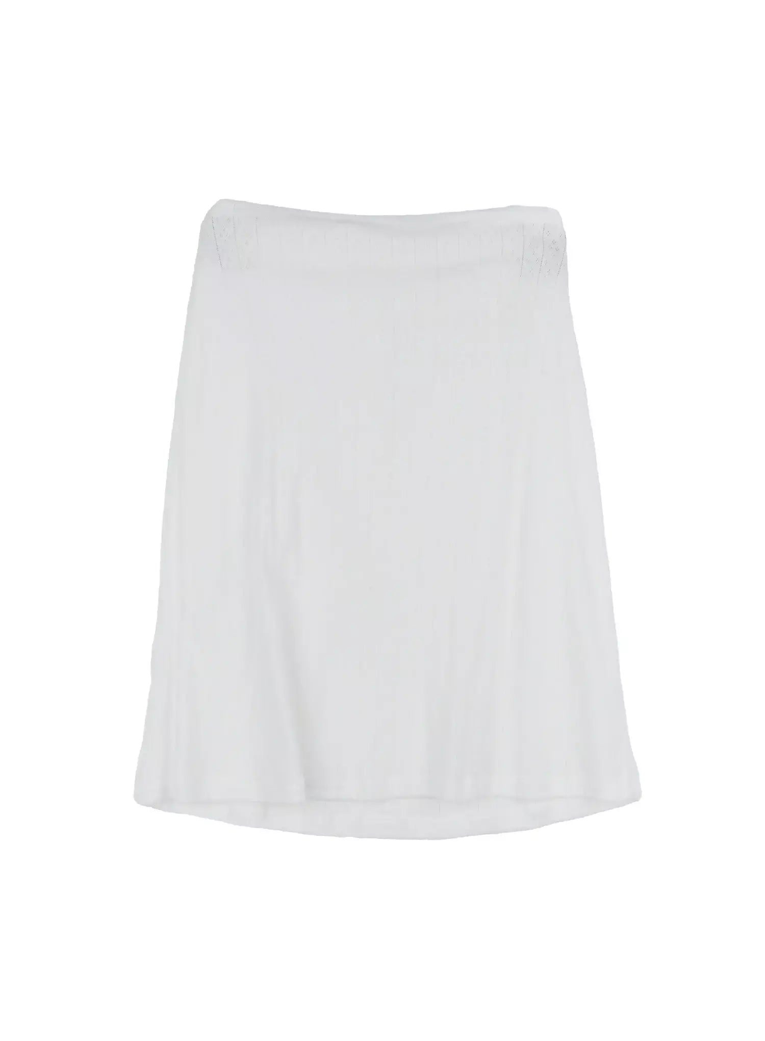 Ribbed Eyelet Midi Skirt IL528