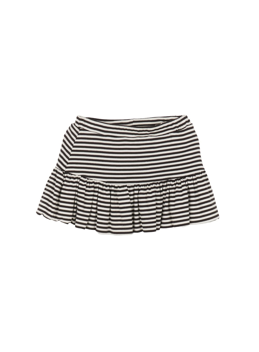 Striped Ruffle Mini Skirt IY529