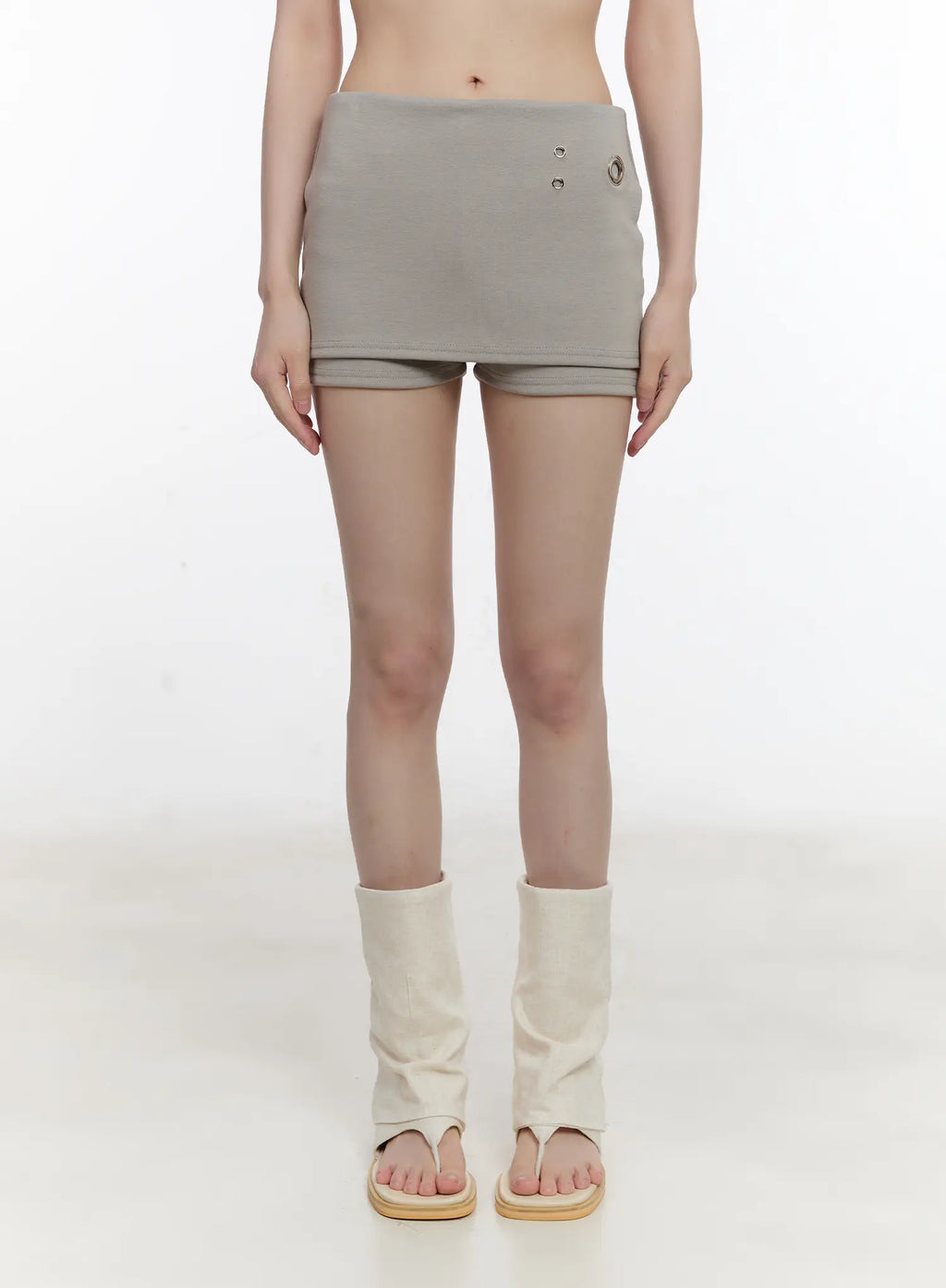 Eyelet Detail Mini Skirt CL507