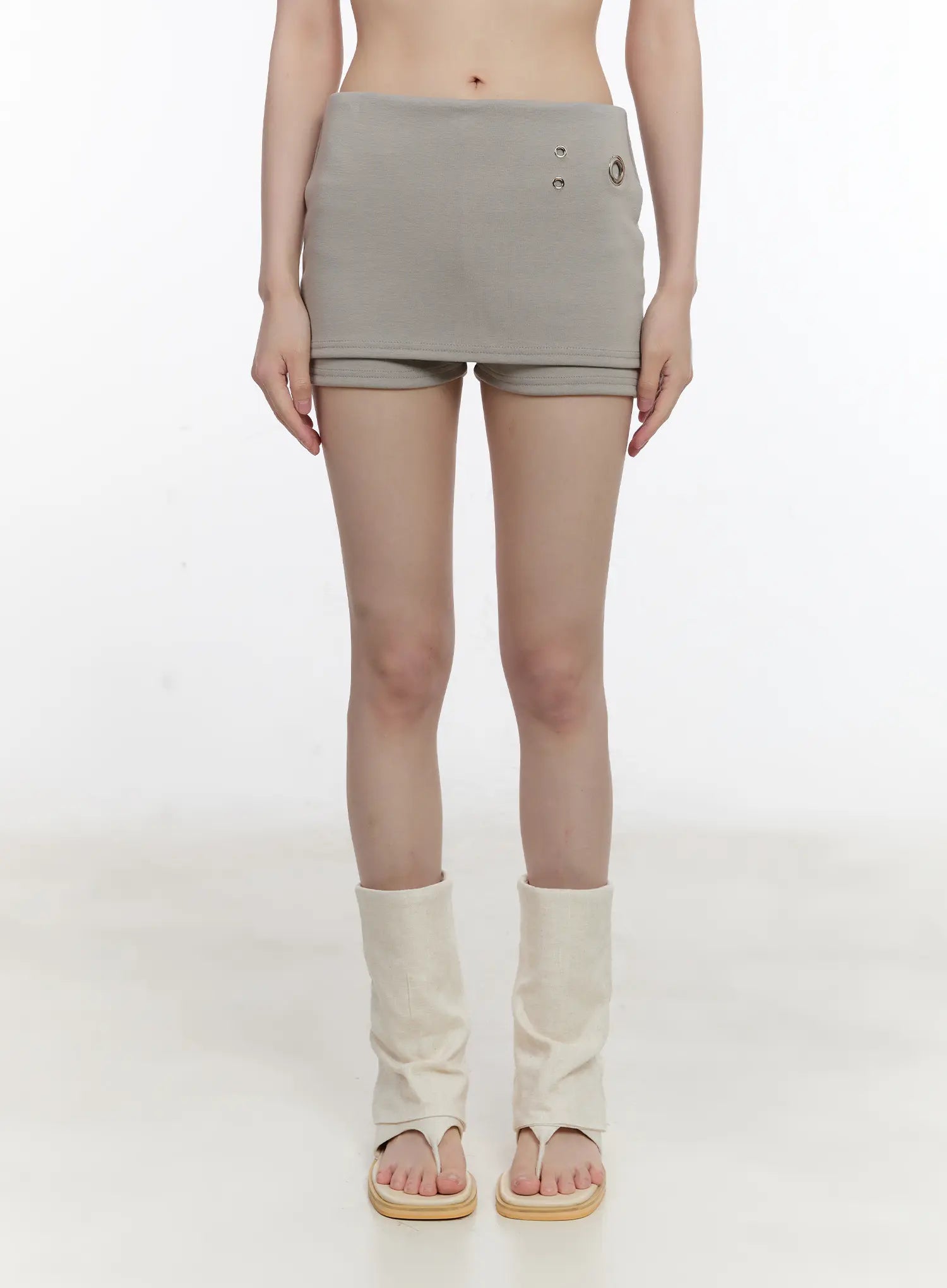 Eyelet Detail Mini Skirt CL507