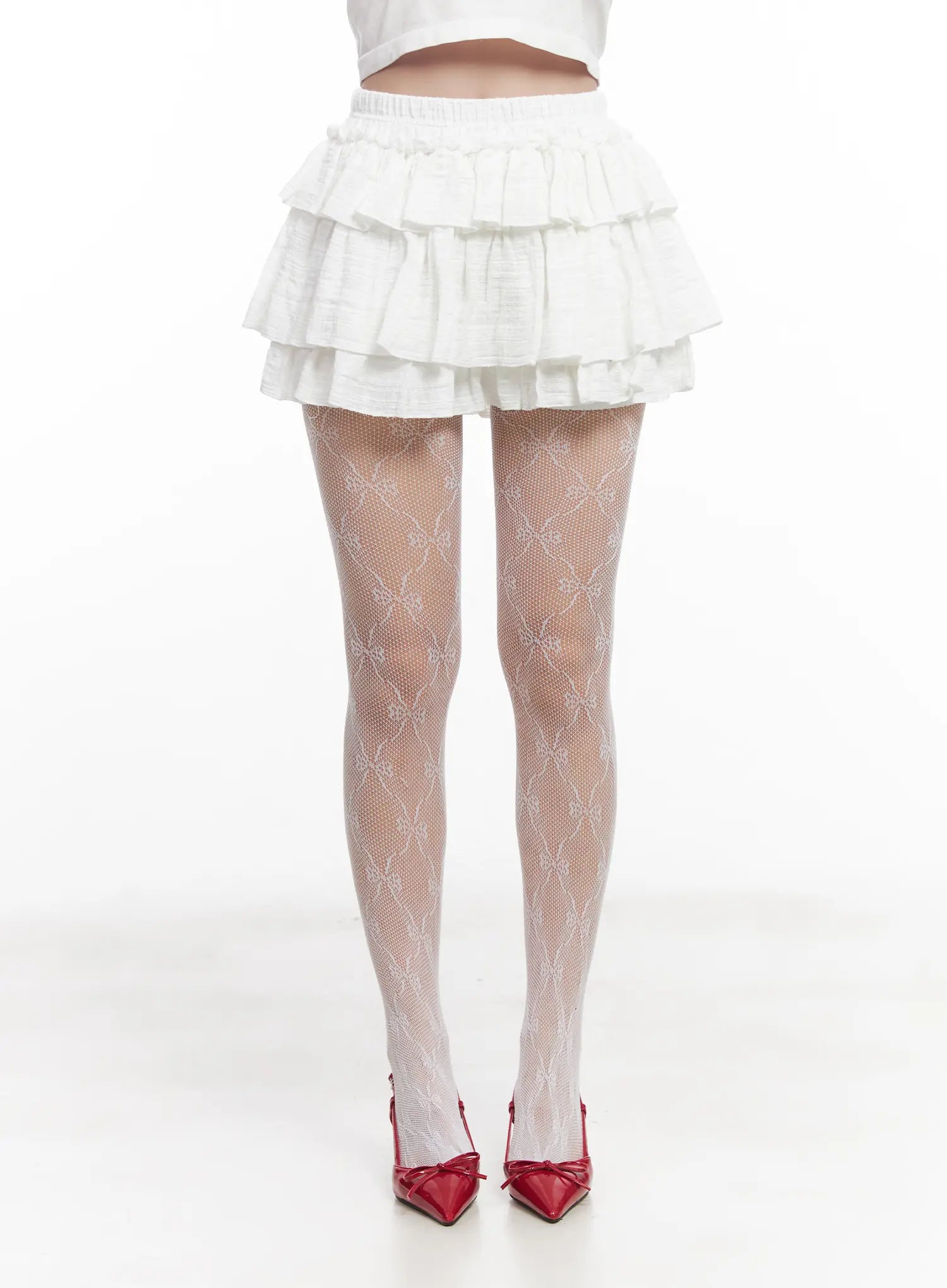 Ruffle Tiered Mini Skirt CU516