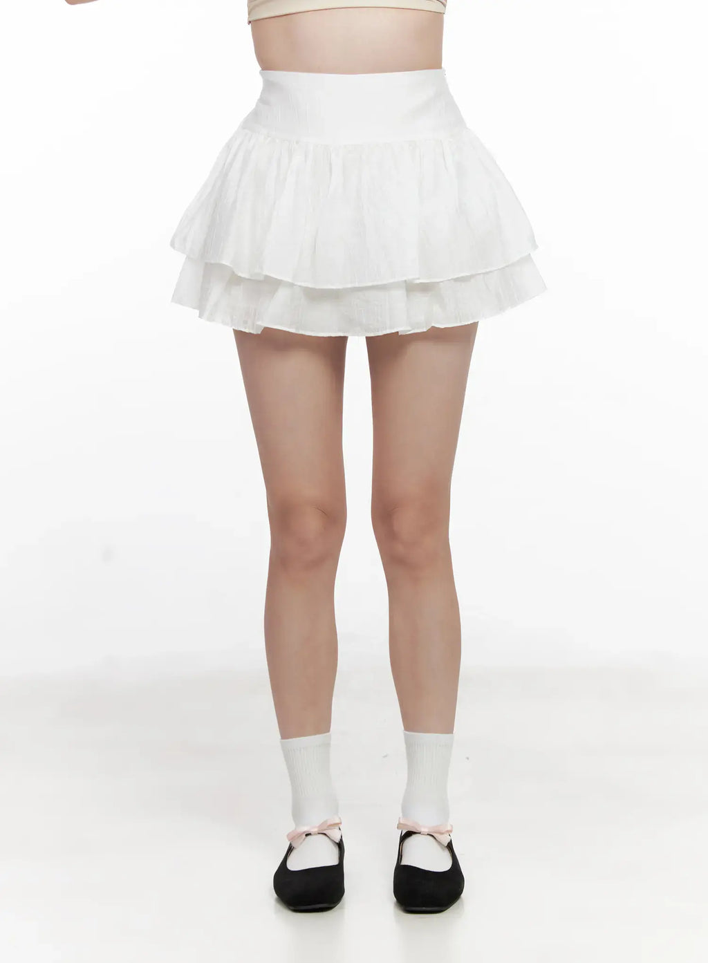 Layered Ruffle Mini Skirt CL523