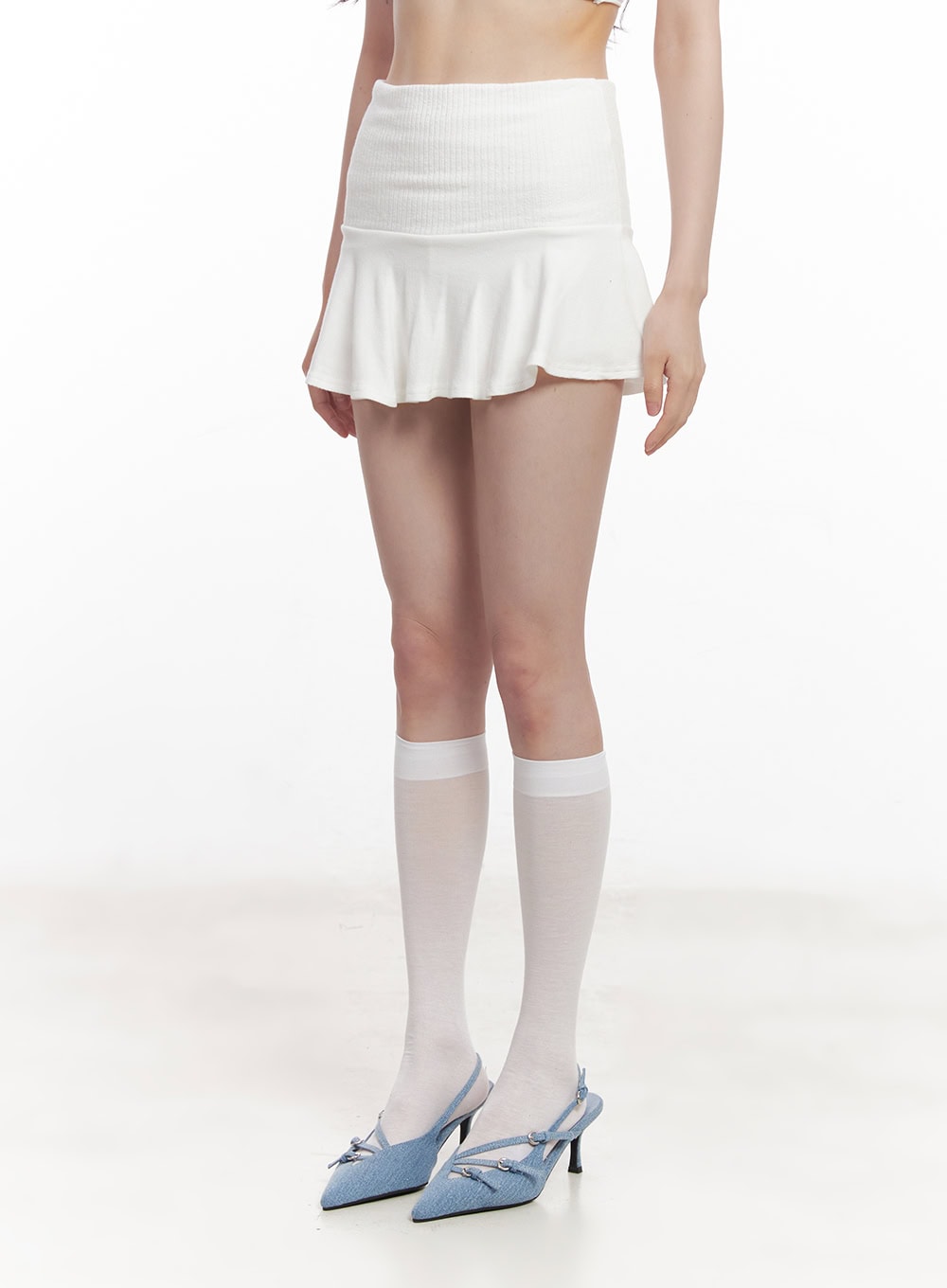 Flared Ruffle Mini Skirt CY520