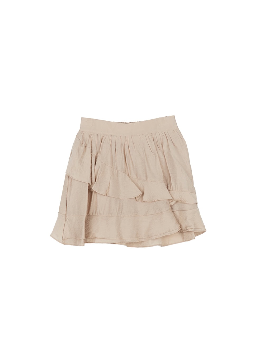 Asymmetric Frill Flair Mini Skirt CY526