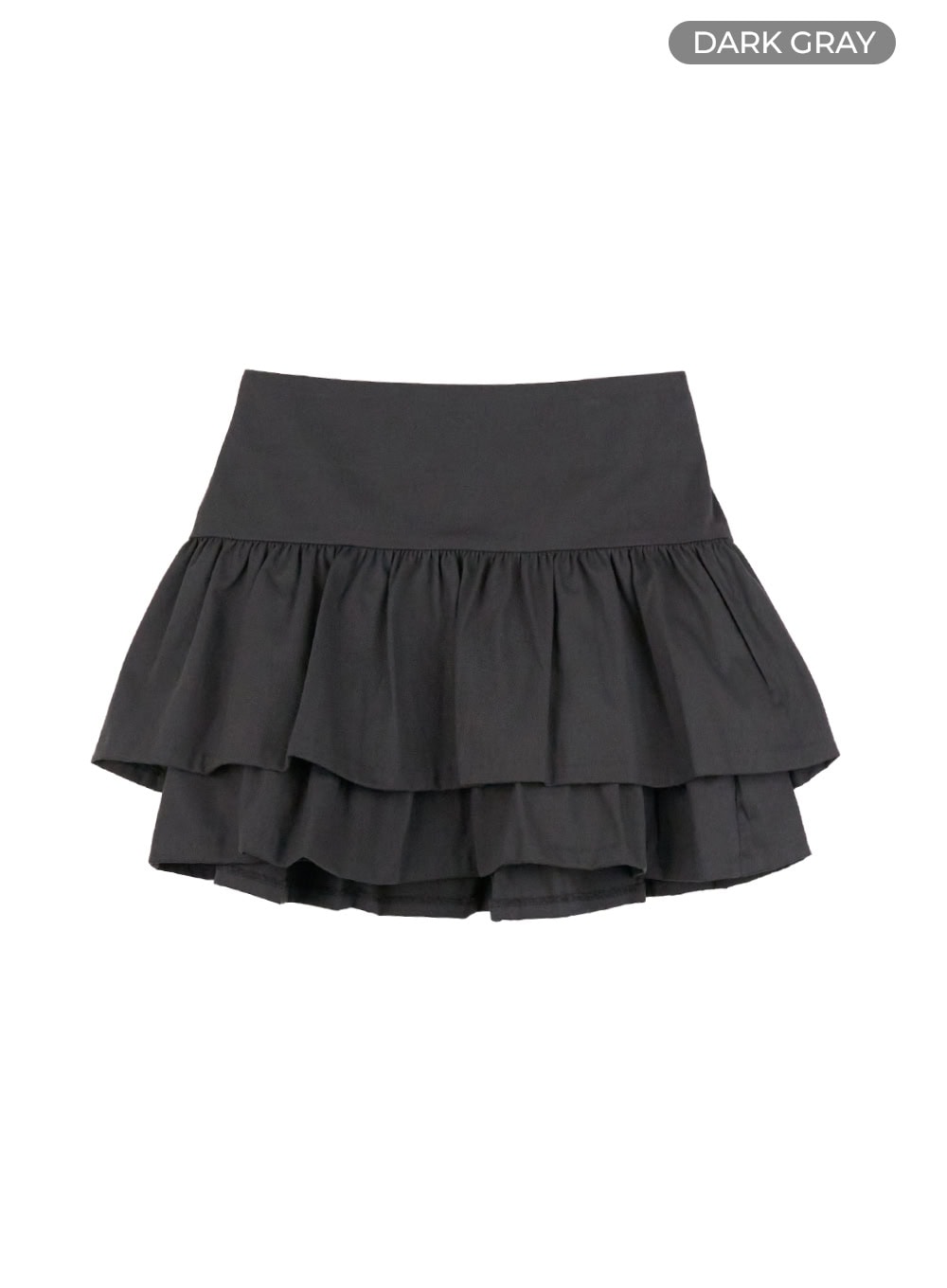 Ruffle Waist Cotton Mini Skirt OS416
