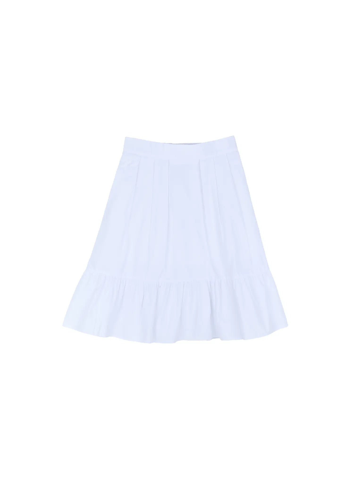 Cotton Tiered Midi Skirt CG507